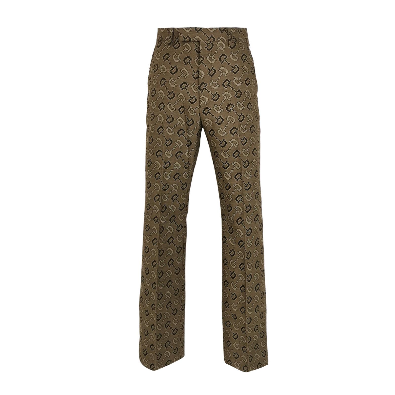 Gucci Gucci Horsebit Pattern Cotton Wool Trousers 44 Size US 28 / EU 44 - 1 Thumbnail