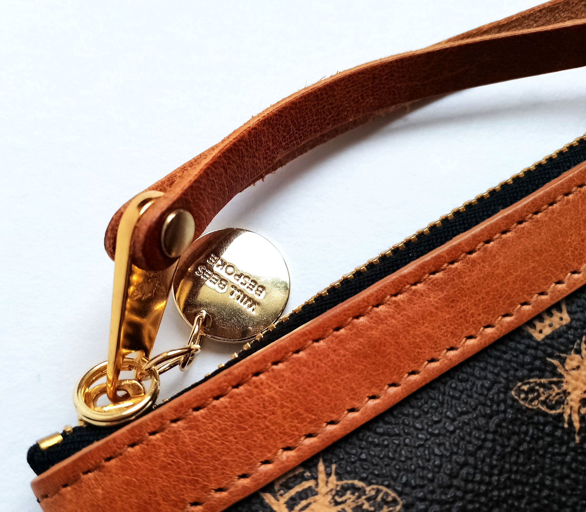 Other Will Bees Bespoke Clutch Bag, Bee Print, Personalized Size ONE SIZE - 5 Thumbnail