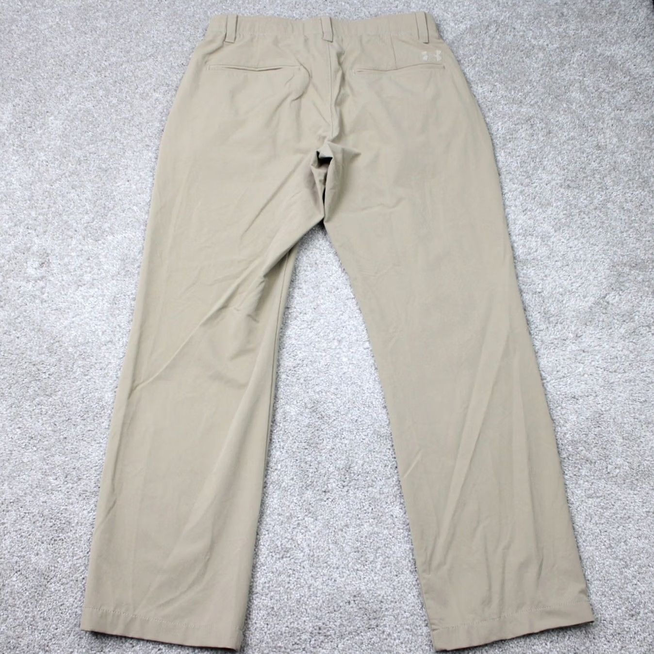 Under Armour Under Armour Pants Mens 32x30 Beige UA Match Play Loose Fit Straight Leg Golf Size US 32 / EU 48 - 6 Thumbnail