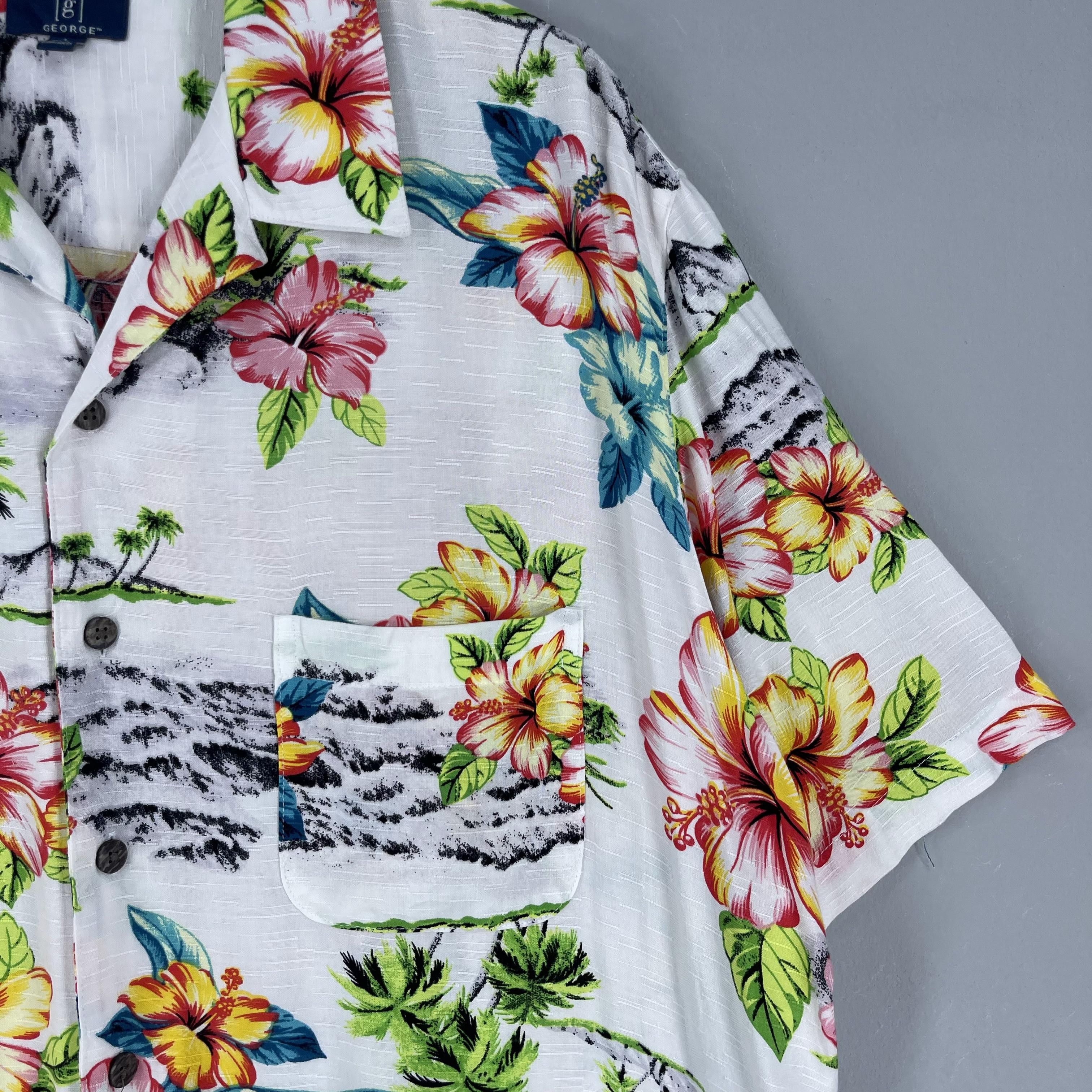 Vintage Vintage 90s Aloha Beach Hibiscus Floral Motive Shirt Size US L / EU 52-54 / 3 - 3 Thumbnail