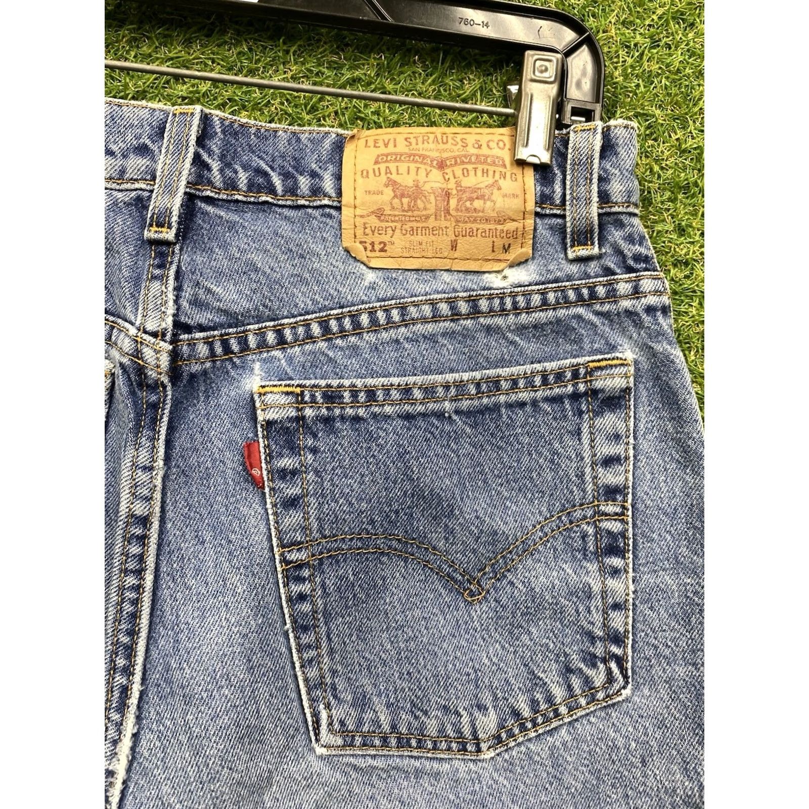Levi's VINTAGE Levi's 512 Jeans Womens Juniors 28x30 Slim Straight Blue Medium Wash Casual Floor Size 34" / US 12 / IT 48 - 3 Thumbnail