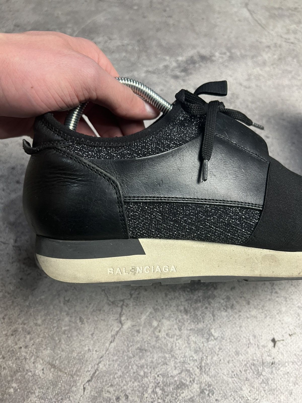 Balenciaga Balenciaga Race Runner leather low shoes made in Italy Size US 7 / EU 40 - 4 Thumbnail