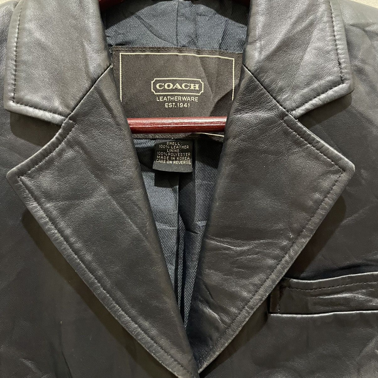Coach COACH Leatherware Genuine Leather Button Jacket Size S / US 4 / IT 40 - 17 Thumbnail