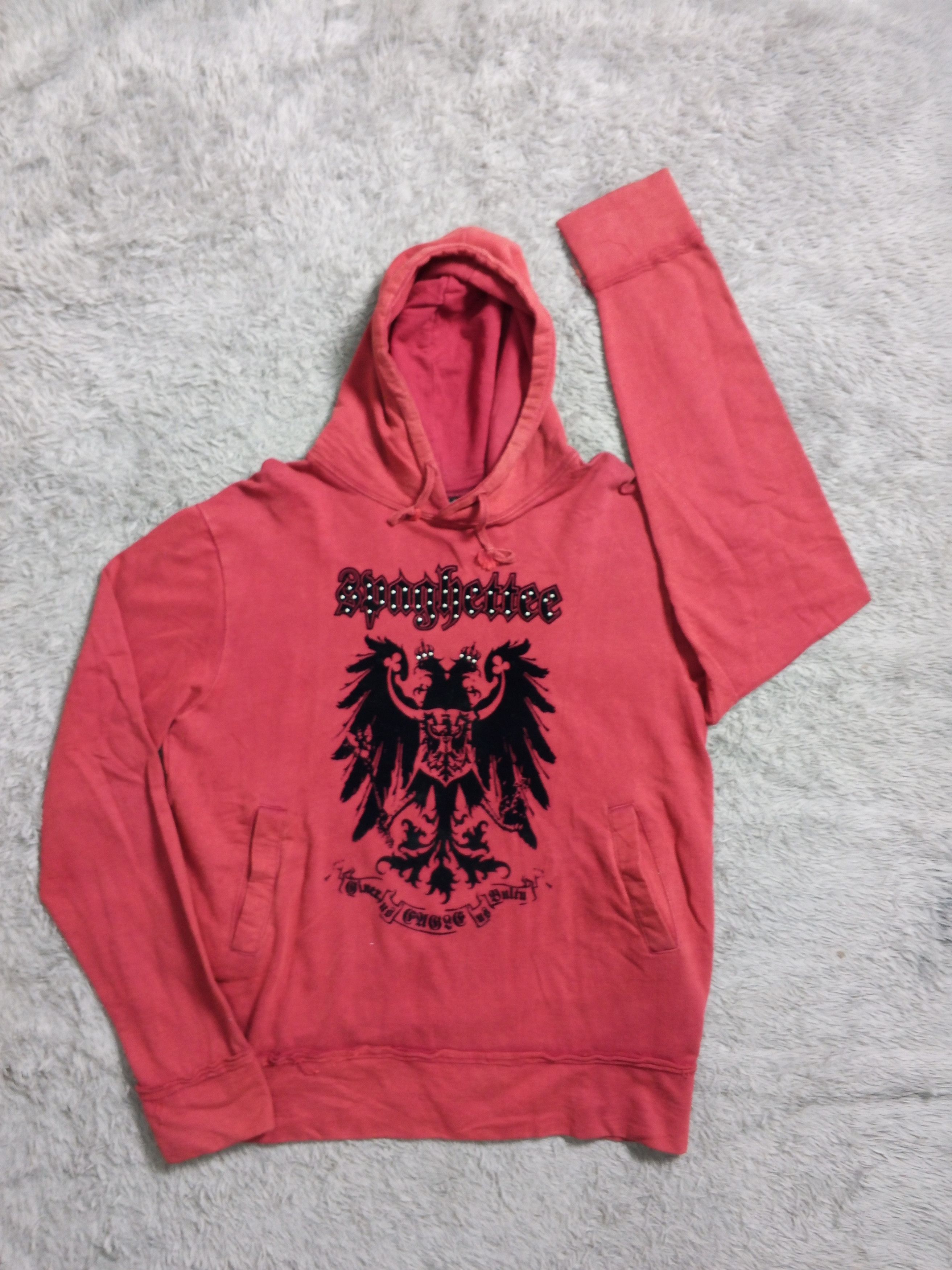 Japanese Brand Distressed Hoodie ASK Y2k Style Japan Size US M / EU 48-50 / 2 - 1 Thumbnail
