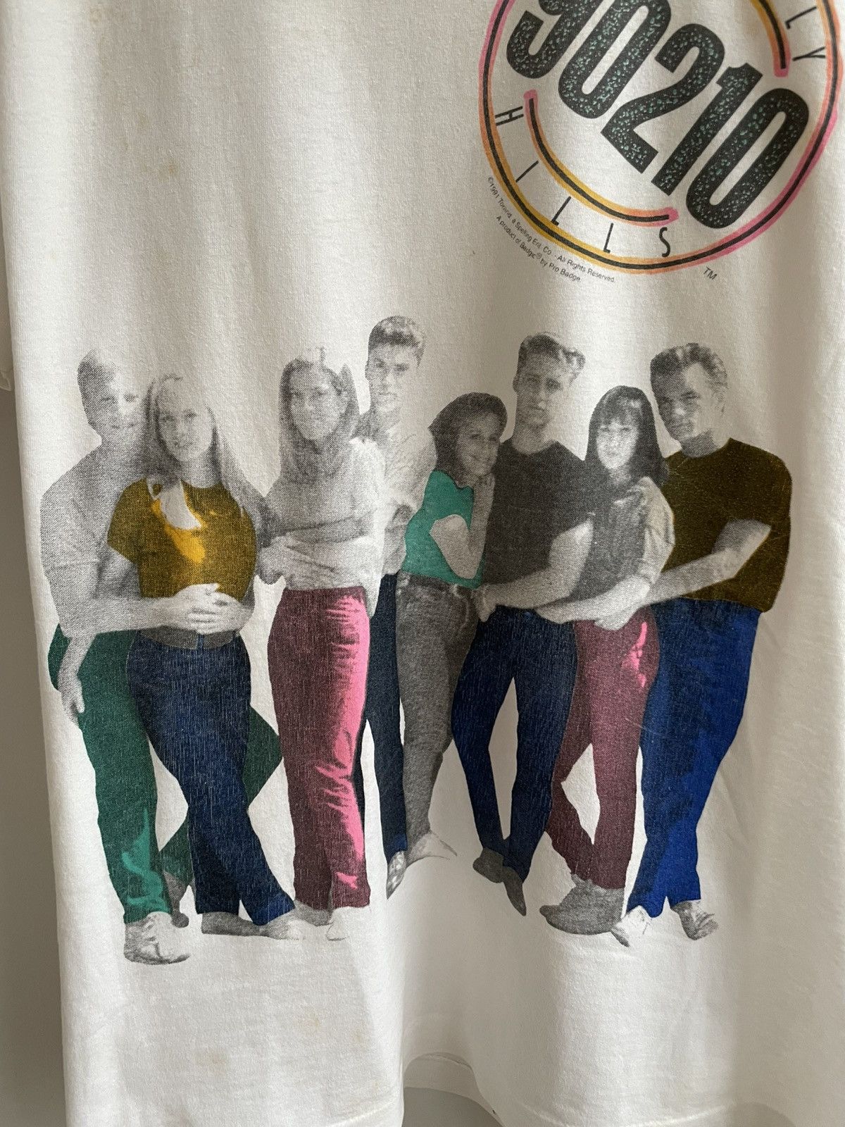 Vintage Rare Beverly Hills 90210 Vintage 1991 90s T Shirt Tee Size US L / EU 52-54 / 3 - 3 Thumbnail