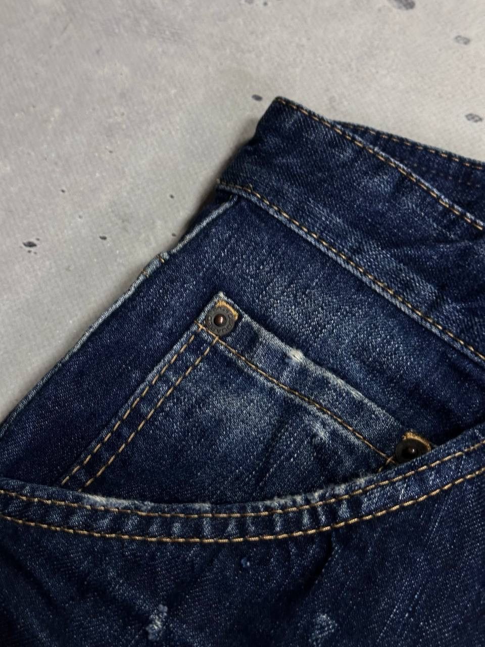 Dsquared2 Dsquared2 Dark Blue Denim Jeans Size 50 Italy Plaid Cuff Y2K Size US 34 / EU 50 - 12 Thumbnail