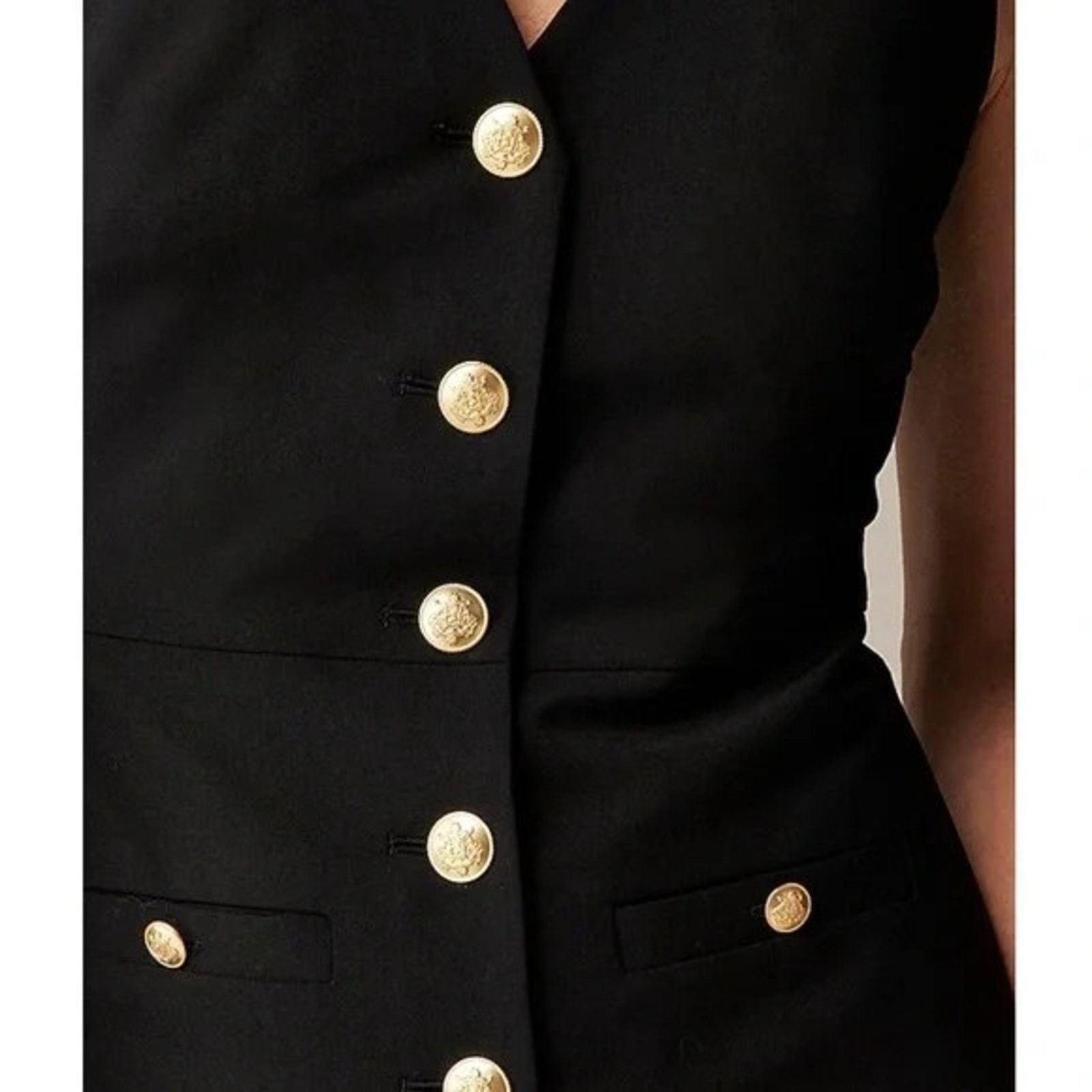 J.Crew J. Crew Buttoned sheath dress in Italian stretch wool blend Size XS / US 0-2 / IT 36-38 - 4 Thumbnail