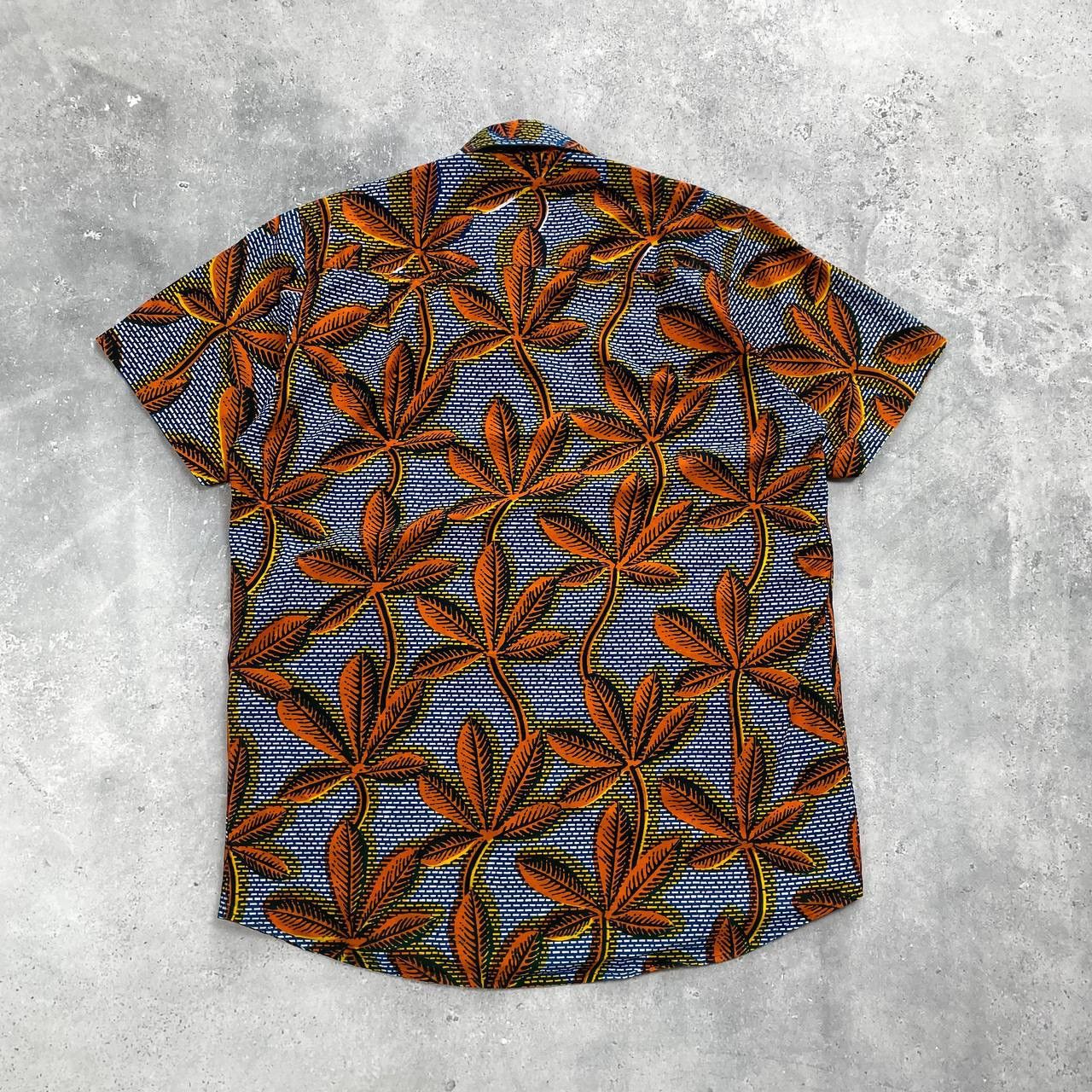 Designer Poplin Project Floral Print Short Sleeve Button-Up Shirt M Size US M / EU 48-50 / 2 - 14 Thumbnail