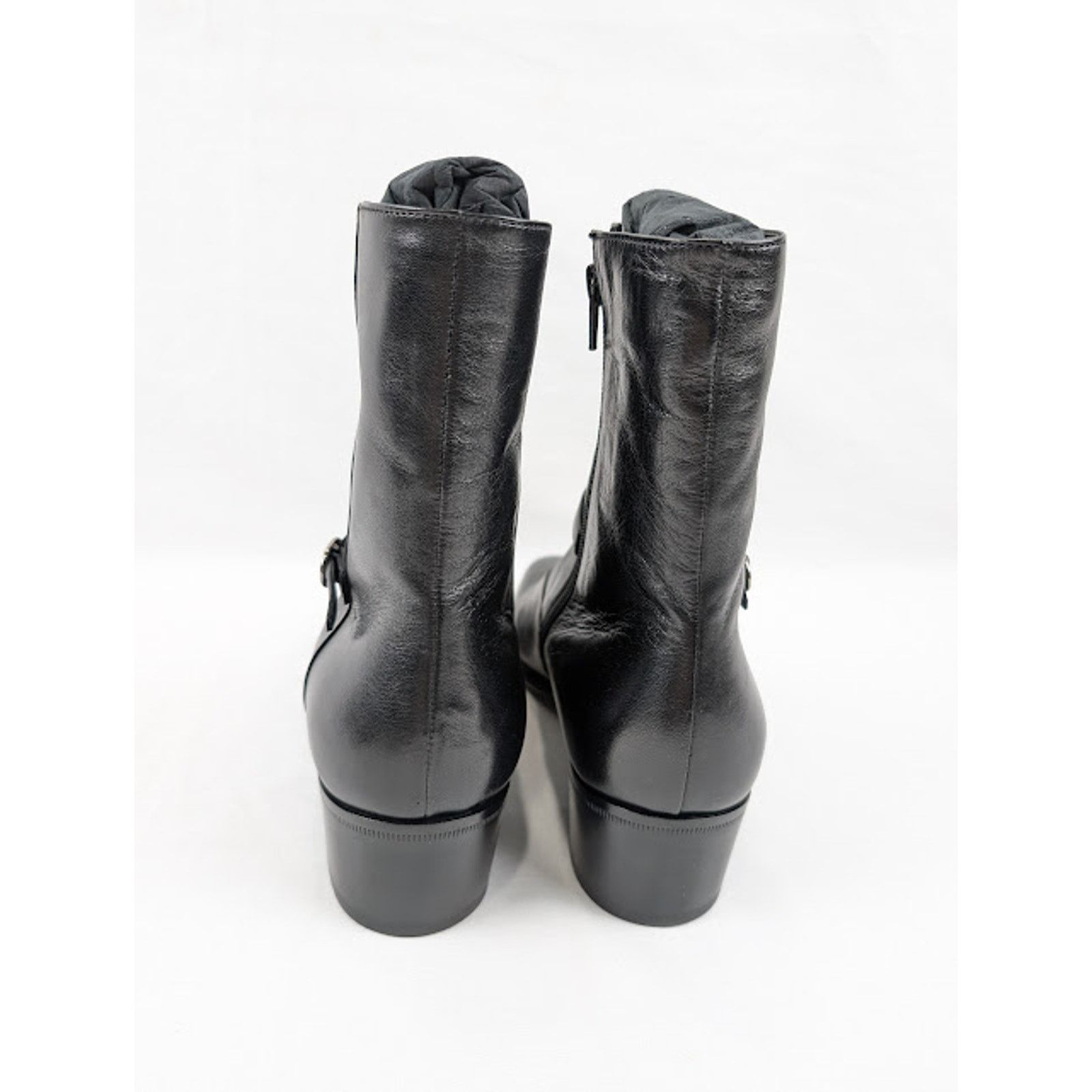 Saint Laurent Paris o1rshd1 Vlad 45 Zipped Boots in Black Size US 11.5 / EU 44-45 - 17 Thumbnail