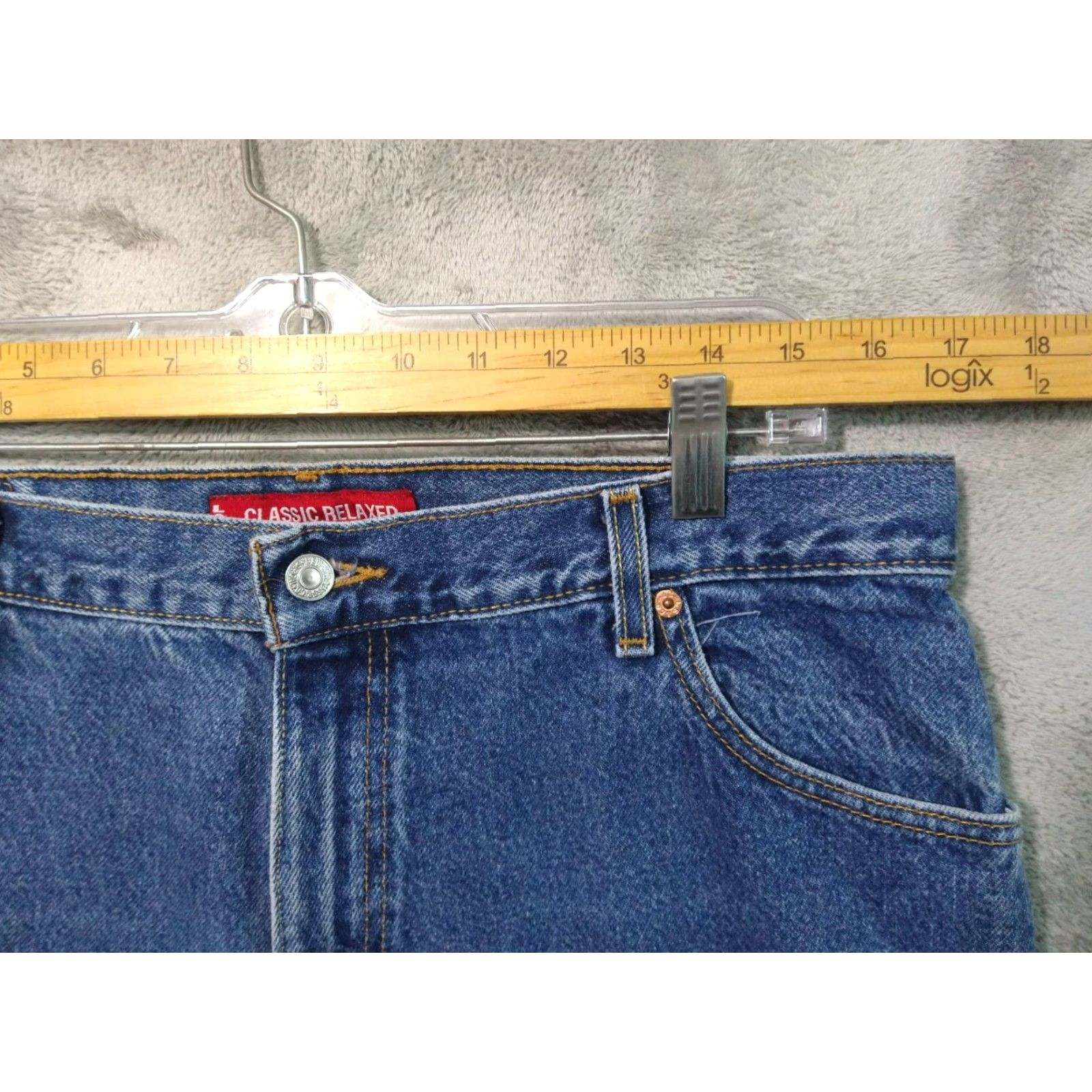 Levi's VINTAGE Levi's 550 Jeans Womens 16 Blue Denim High Rise Relaxed Fit Taper Leg Mom Size 38" / US 16 / IT 52 - 3 Thumbnail