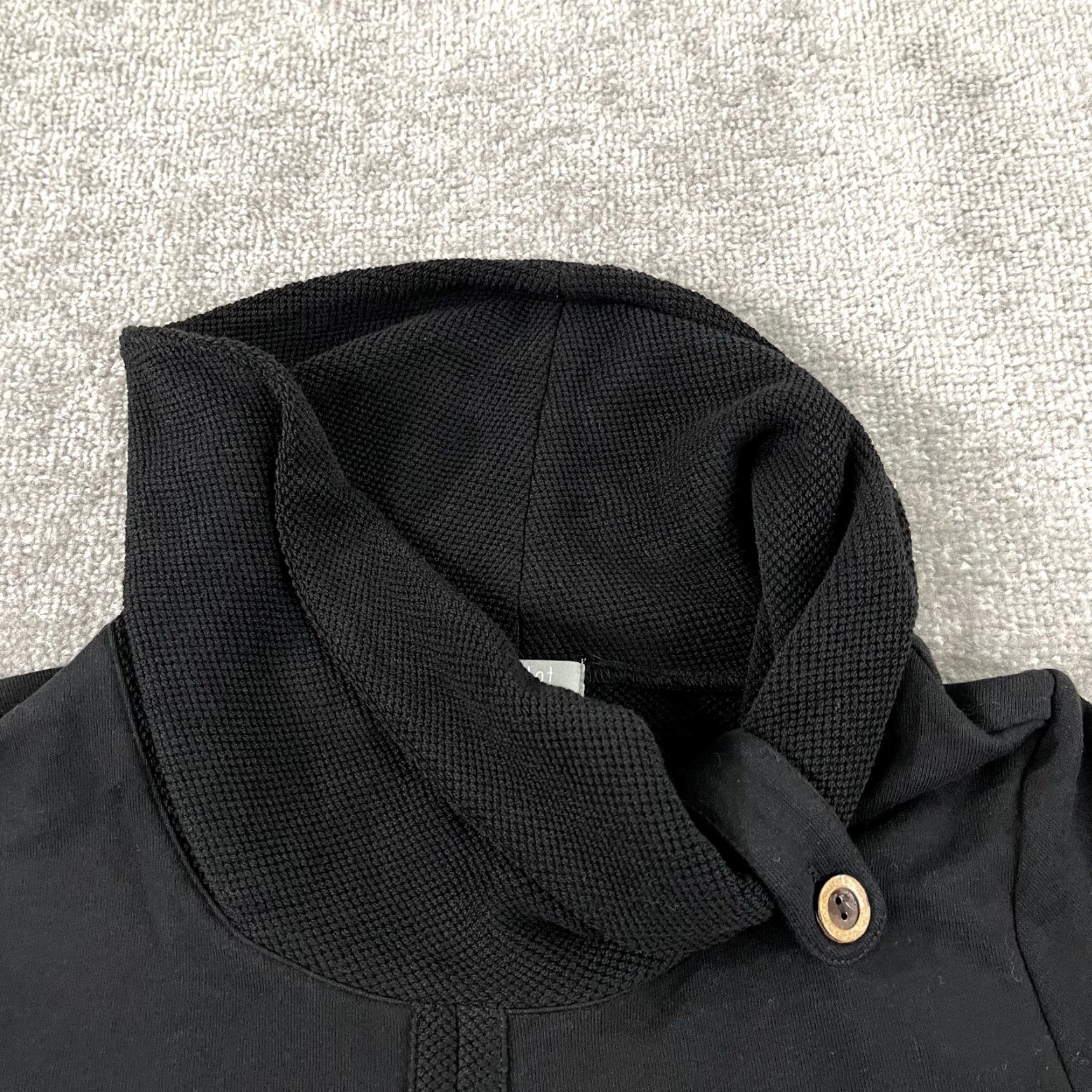 Habitat HABITAT Shirt Womens XS Black Oversized Button Detail Cowl Neck Clothes to Live Size XS / US 0-2 / IT 36-38 - 7 Thumbnail