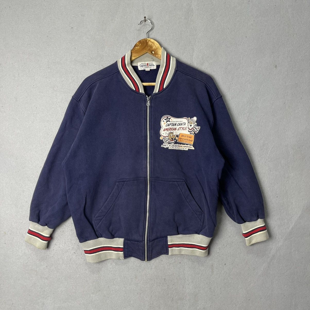 Vintage Vintage Captain Santa American Style Zip Jacket Size US M / EU 48-50 / 2 - 1 Thumbnail