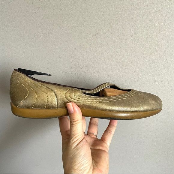 Puma Vintage Y2K Puma Bronzy Gold Ballet Sneaker Flats - 7US Size US 7 / IT 37 - 6 Thumbnail