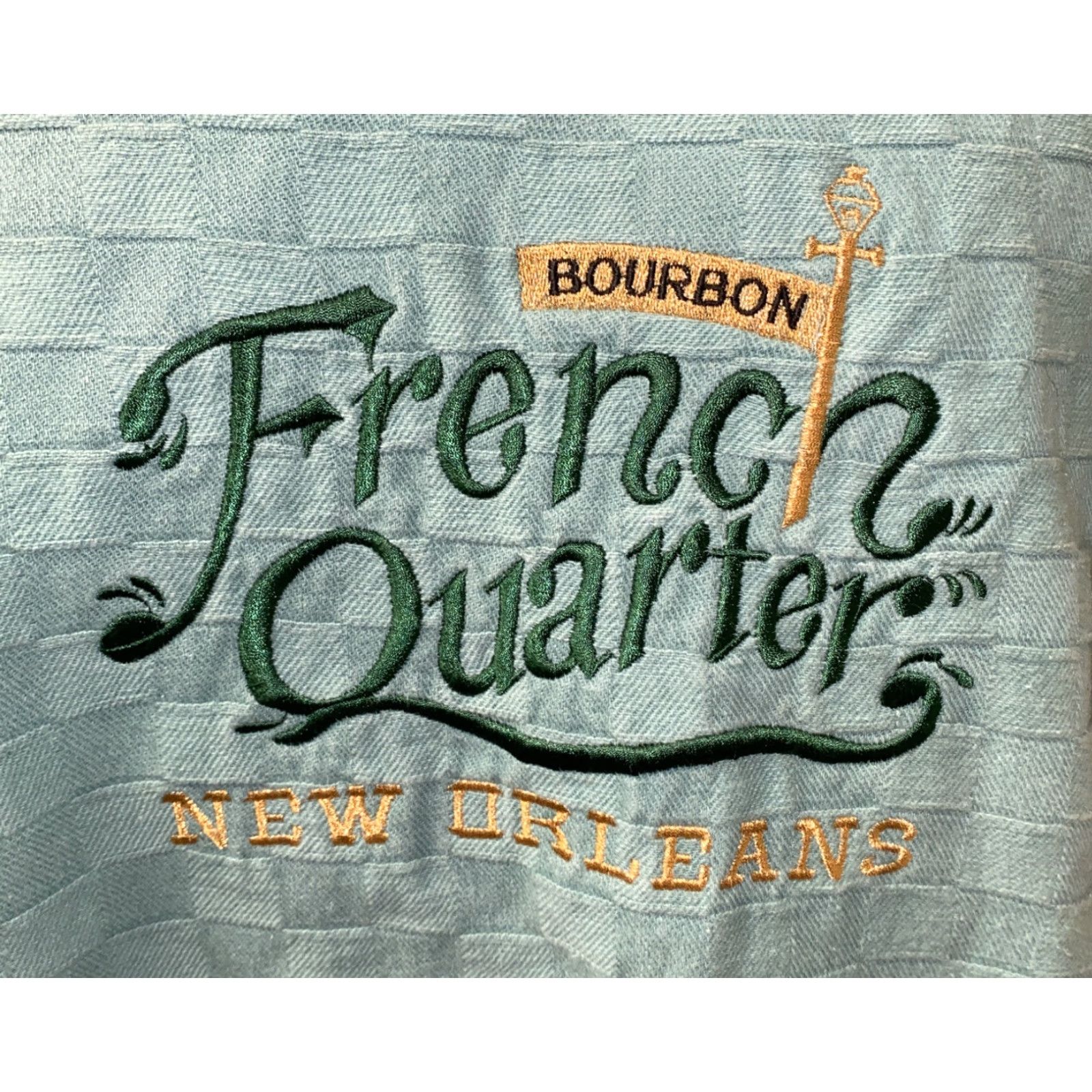 Vintage VINTAGE Cal Cru Mens Green Embroidered French Quarter New Orleans Jacket XL Pullover Size US XL / EU 56 / 4 - 4 Thumbnail
