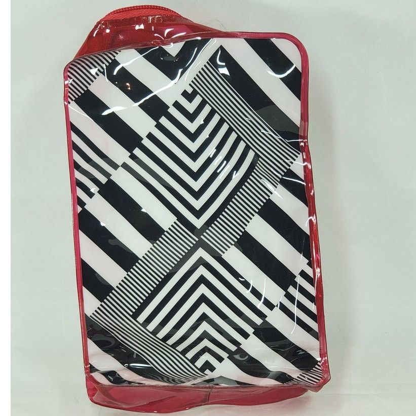Other 4 Geometric Clear Travel Cosmetic Bags Red Green Blue Purple Size ONE SIZE - 8 Thumbnail
