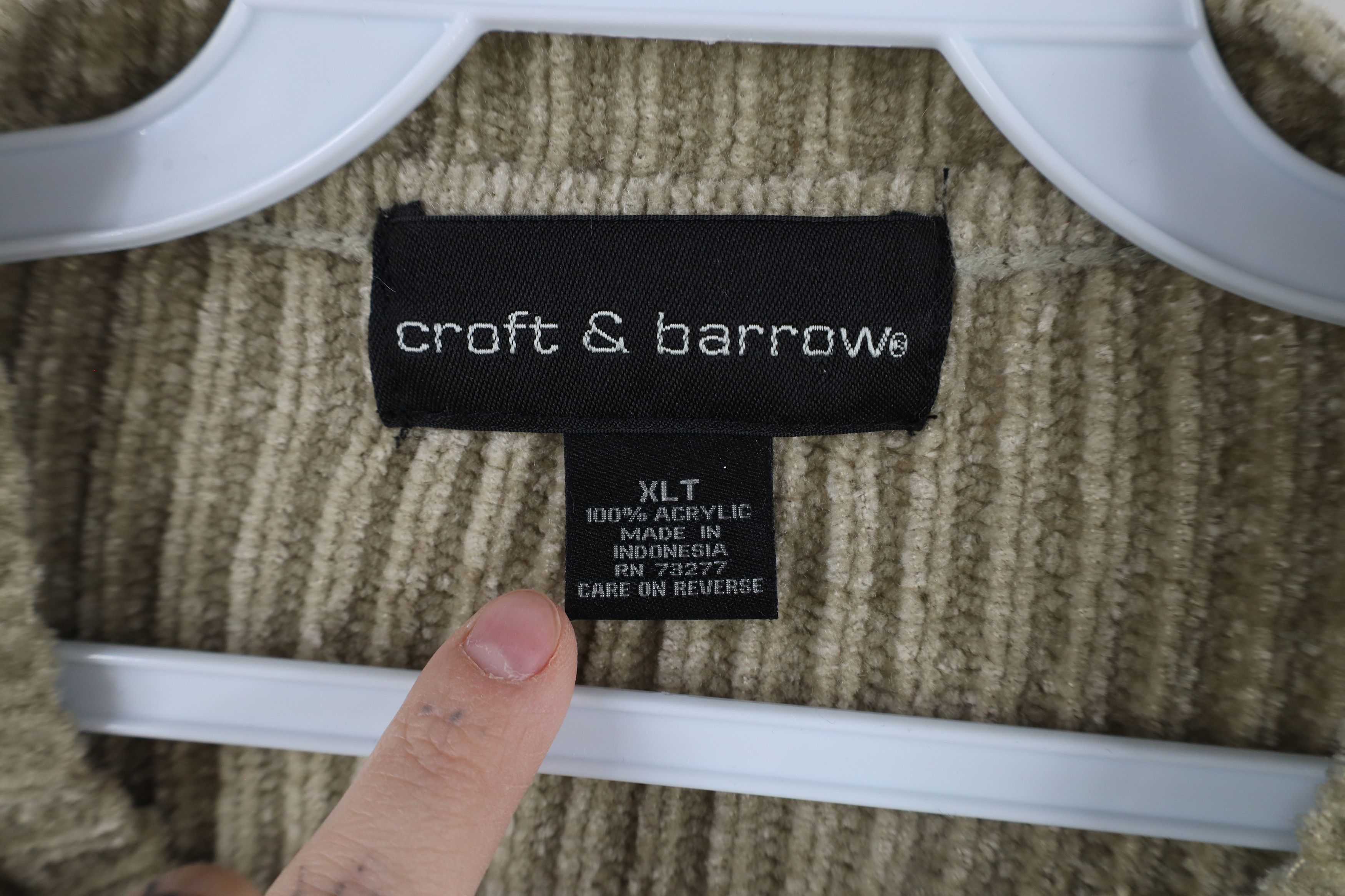 Vintage Vintage 90s Streetwear Fleece Ribbed Knit Sweater Beige Size US XL / EU 56 / 4 - 8 Thumbnail