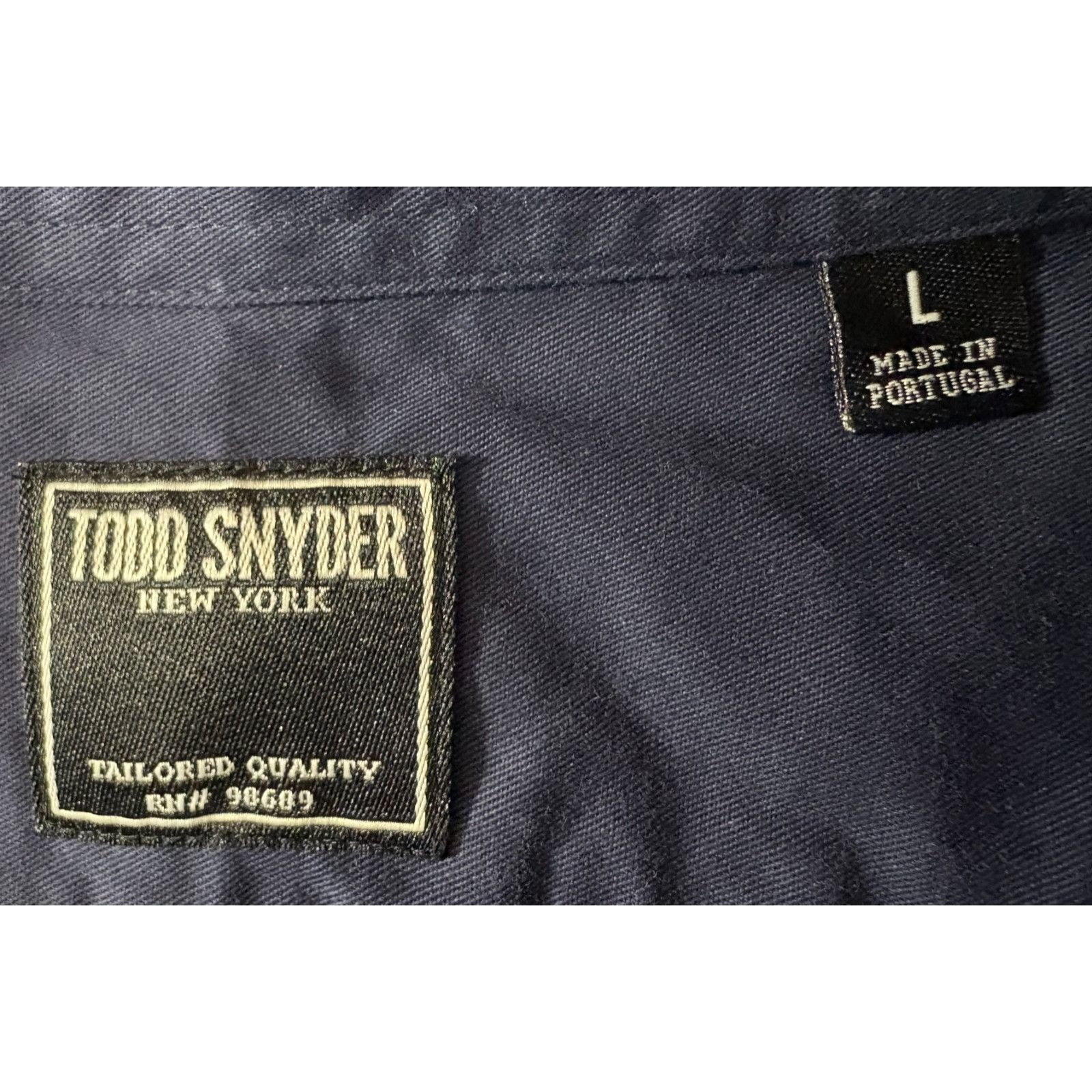 Todd Snyder Todd Snyder cotton button up overshirt size L color Navy Blu Size US L / EU 52-54 / 3 - 2 Thumbnail
