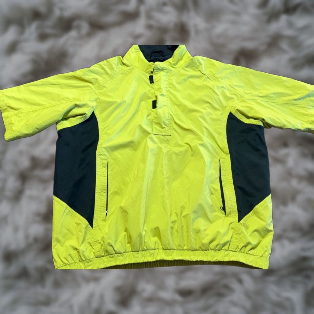 Footjoy FootJoy FJ Mens Windbreaker Jacket Pullover Lime Green XXL 2XL Quarter Zip Size US XXL / EU 58 / 5 - 1 Thumbnail