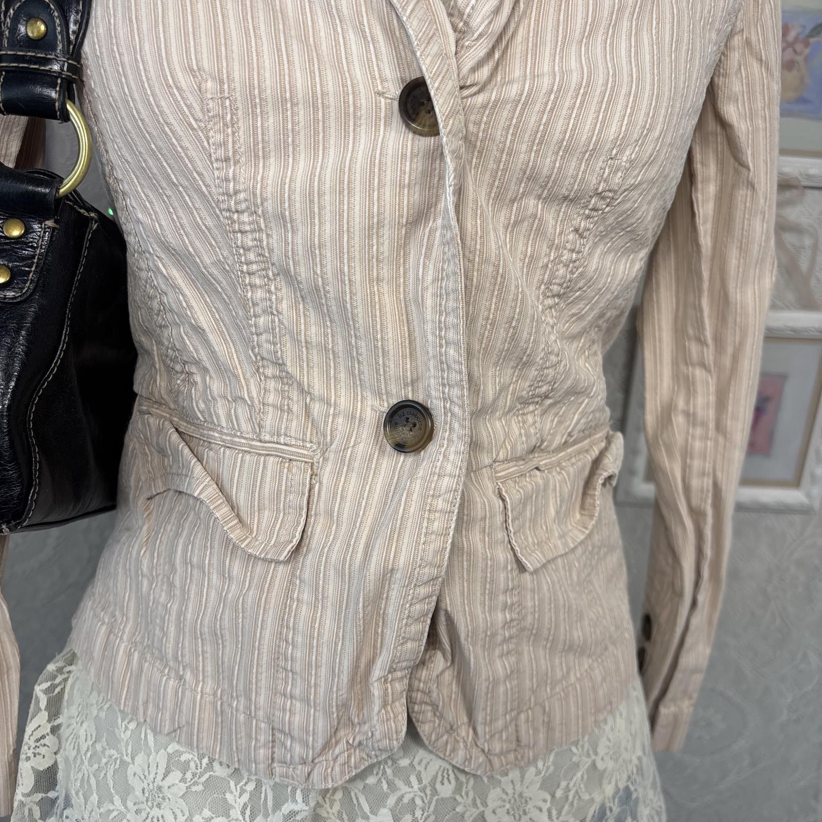 Other y2k striped fitted office siren blazer Size S / US 4 / IT 40 - 3 Thumbnail