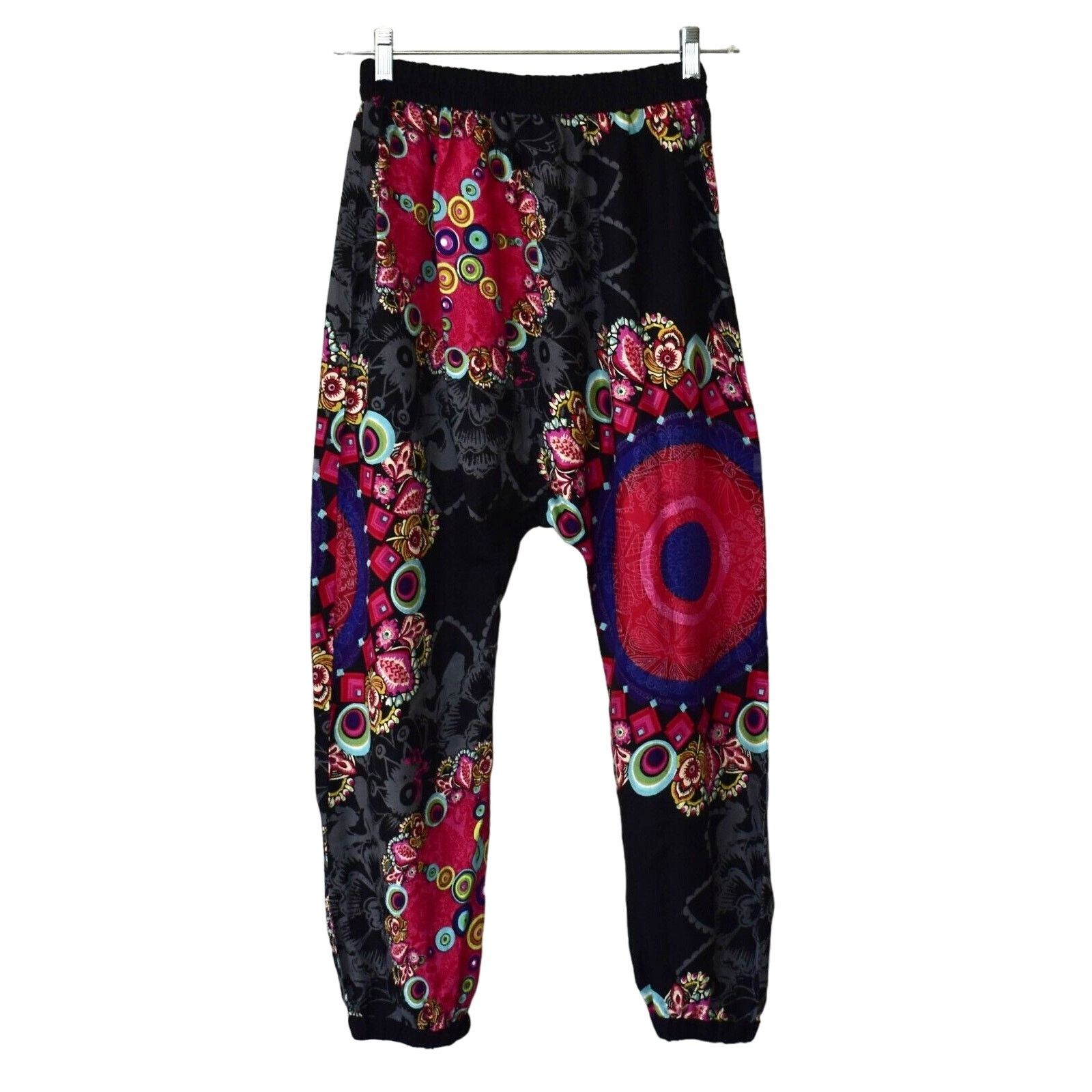 Desigual DESIGUAL Multicolor Floral Viscose Girls Harem Pants 11/12 Size 34" / US 12 / IT 48 - 2 Thumbnail