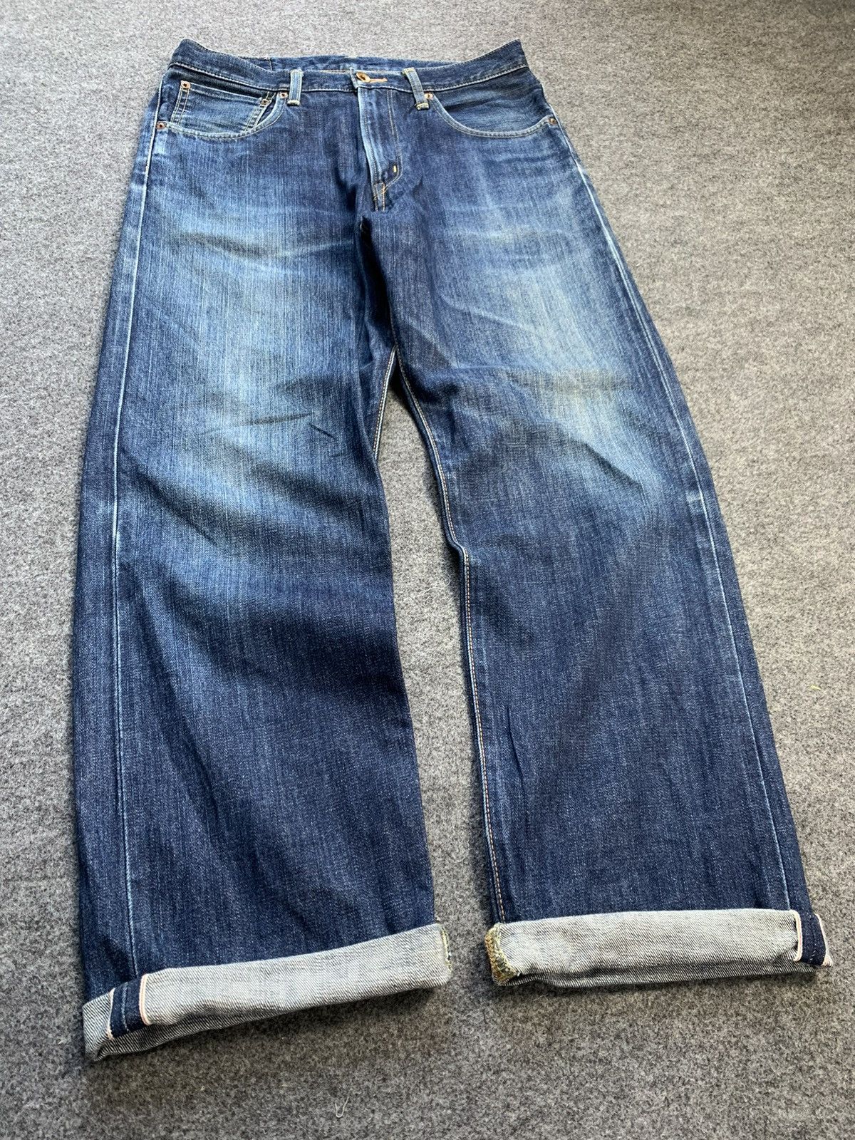 Edwin × Levi's × Vintage edwin selvedge blue jeans pant Size US 32 / EU 48 - 2 Thumbnail