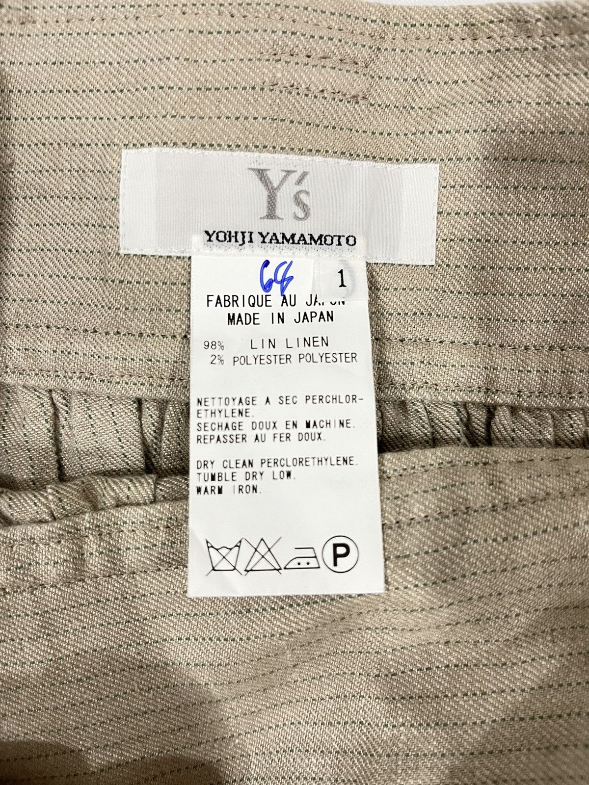 Japanese Brand × Yohji Yamamoto Yohji Yamamoto Linen Brown Plain Midi Skirt Size 34" / US 12 / IT 48 - 7 Thumbnail