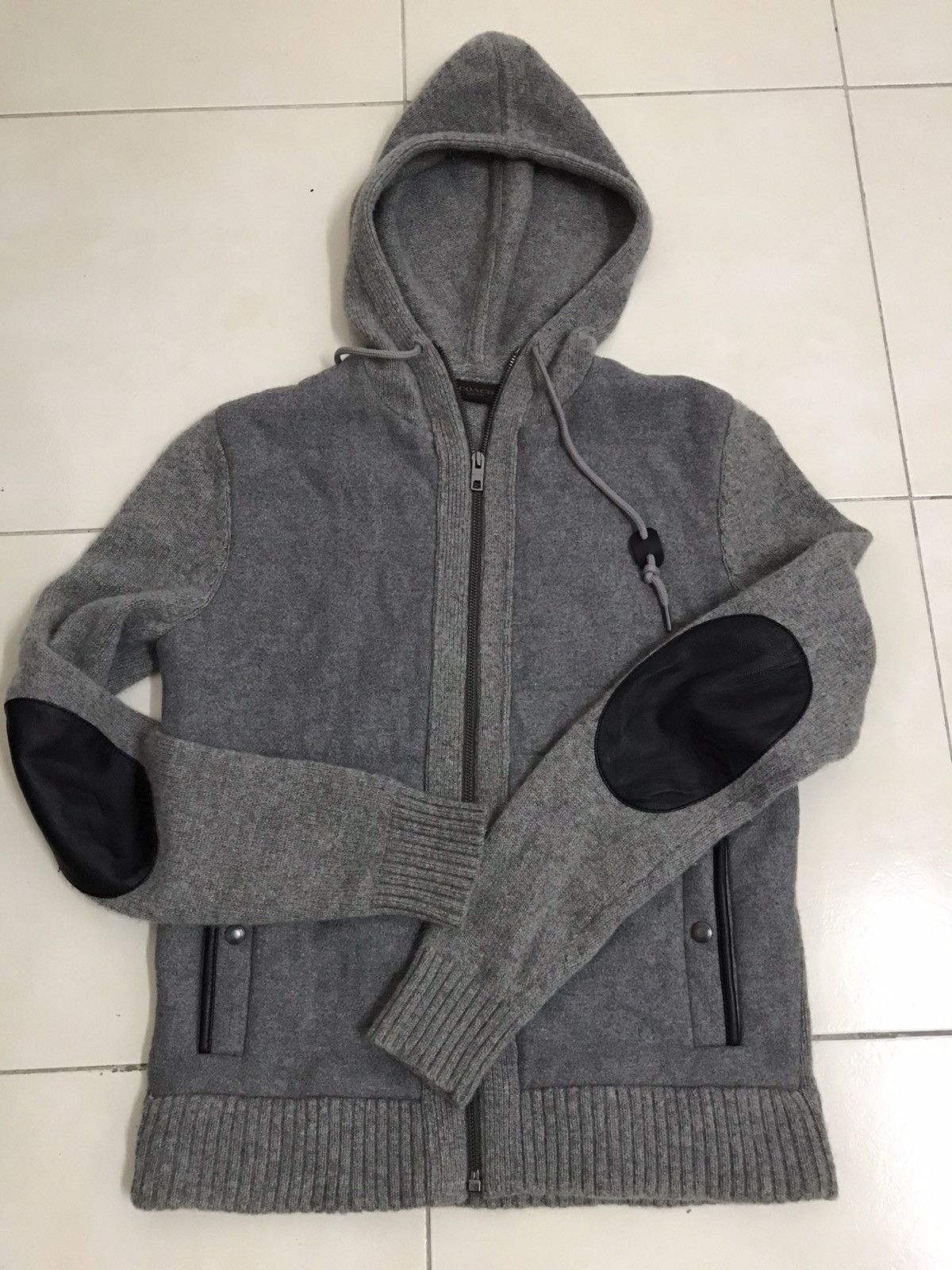 Coach Wool Zip Hooded Sweater