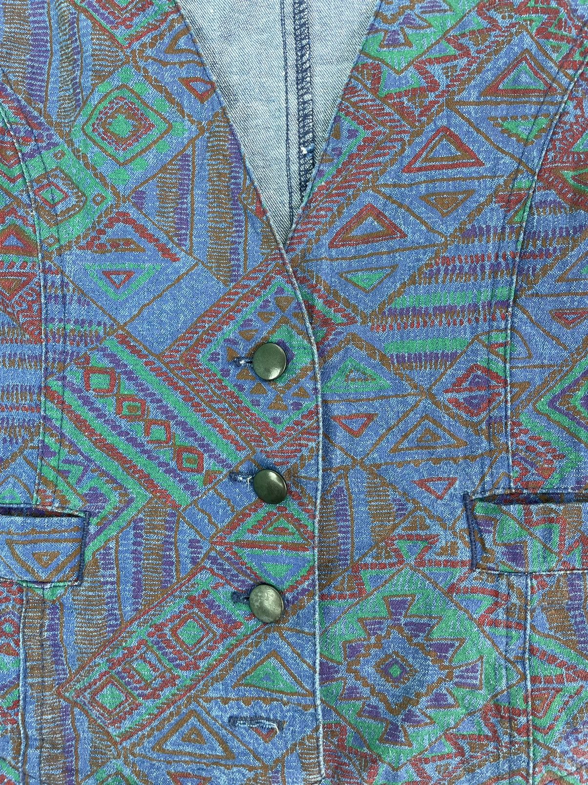 Vintage Vtg 90s KORET western ethnic art vest jacket Small size Size US S / EU 44-46 / 1 - 2 Thumbnail