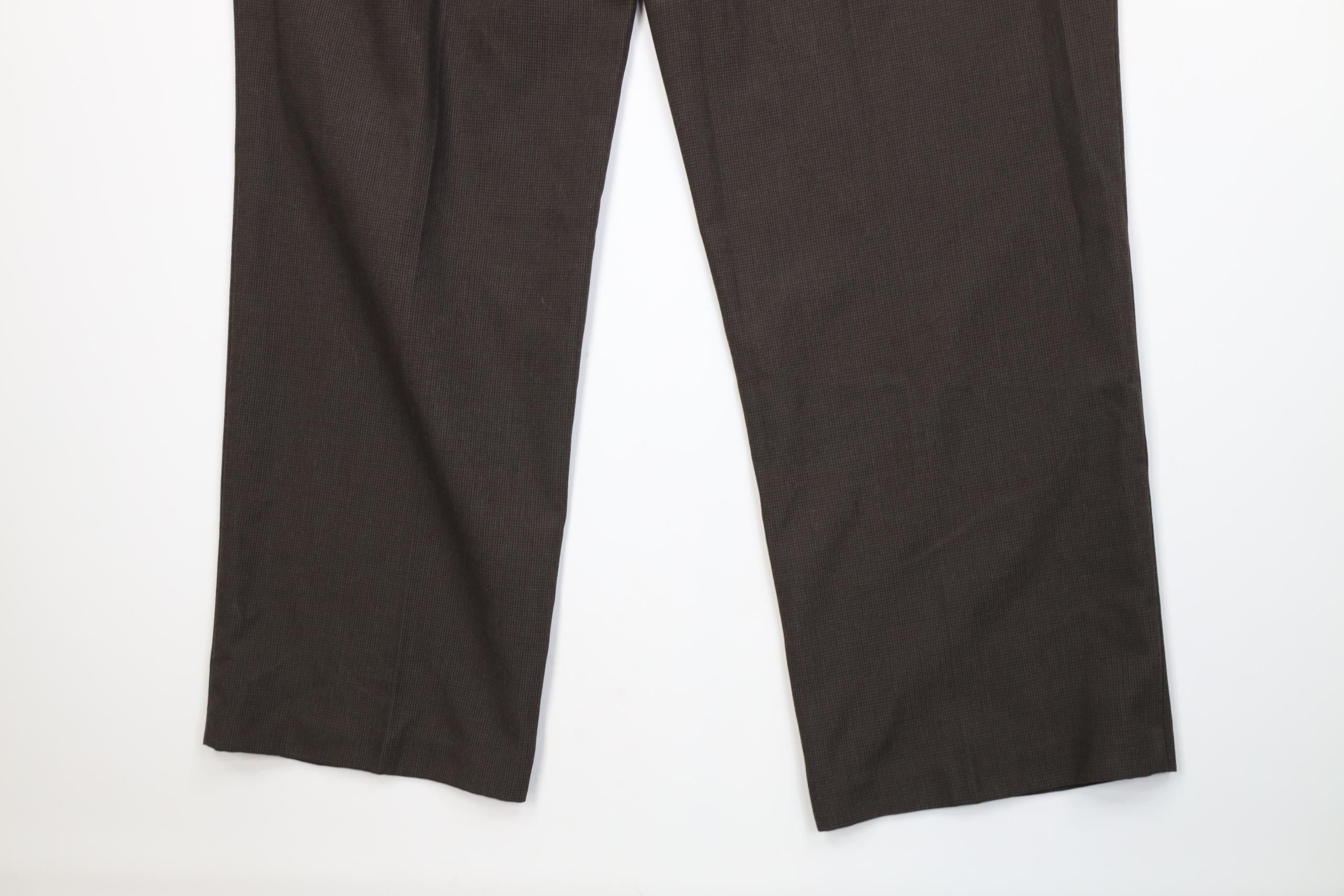 Levi's Vintage Y2K 2005 Levis Knit Wide Leg Chino Pants Brown Plaid Size US 34 / EU 50 - 13 Thumbnail