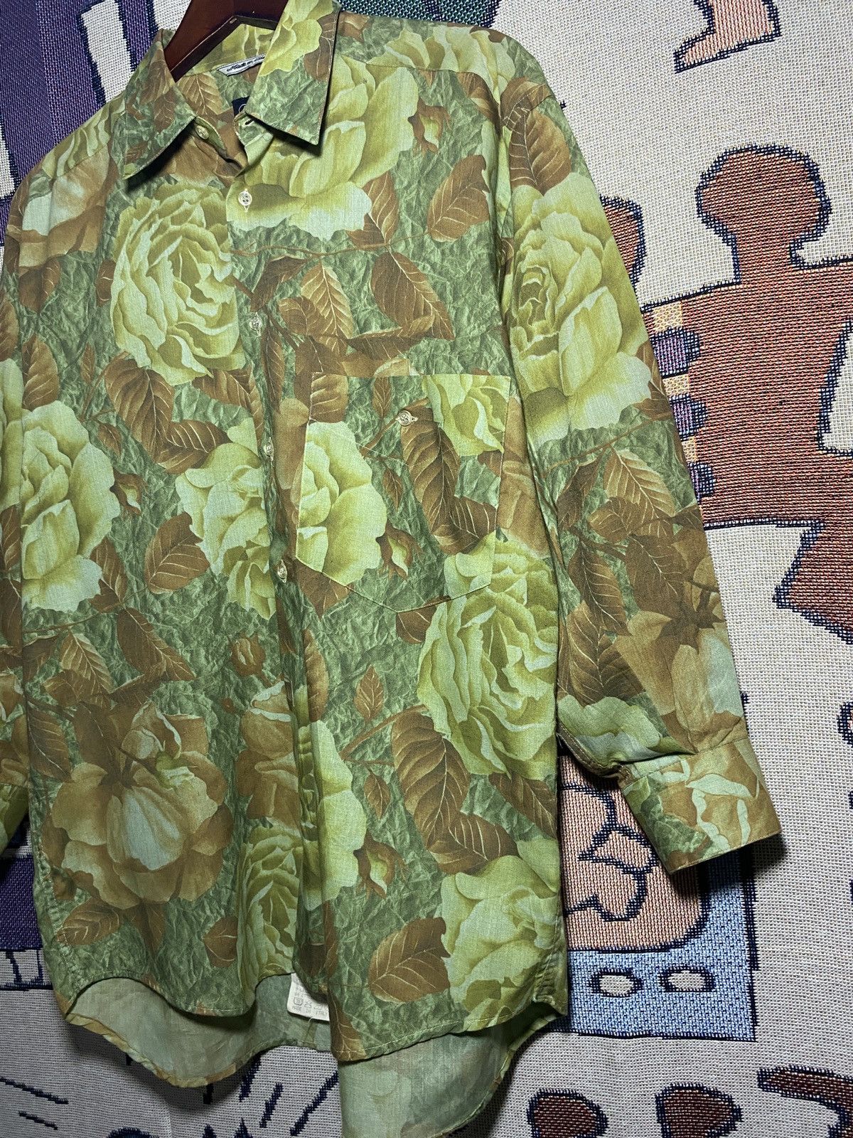 Other Vintage Luxury 80's Milano Rare Flowers Size US L / EU 52-54 / 3 - 3 Thumbnail
