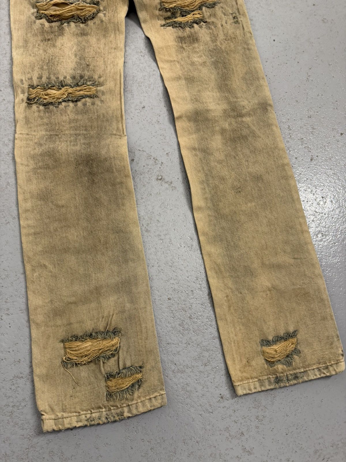 Vivienne Westwood Vintage 00s John Galliano Distressed Jeans Size US 28 / EU 44 - 12 Thumbnail