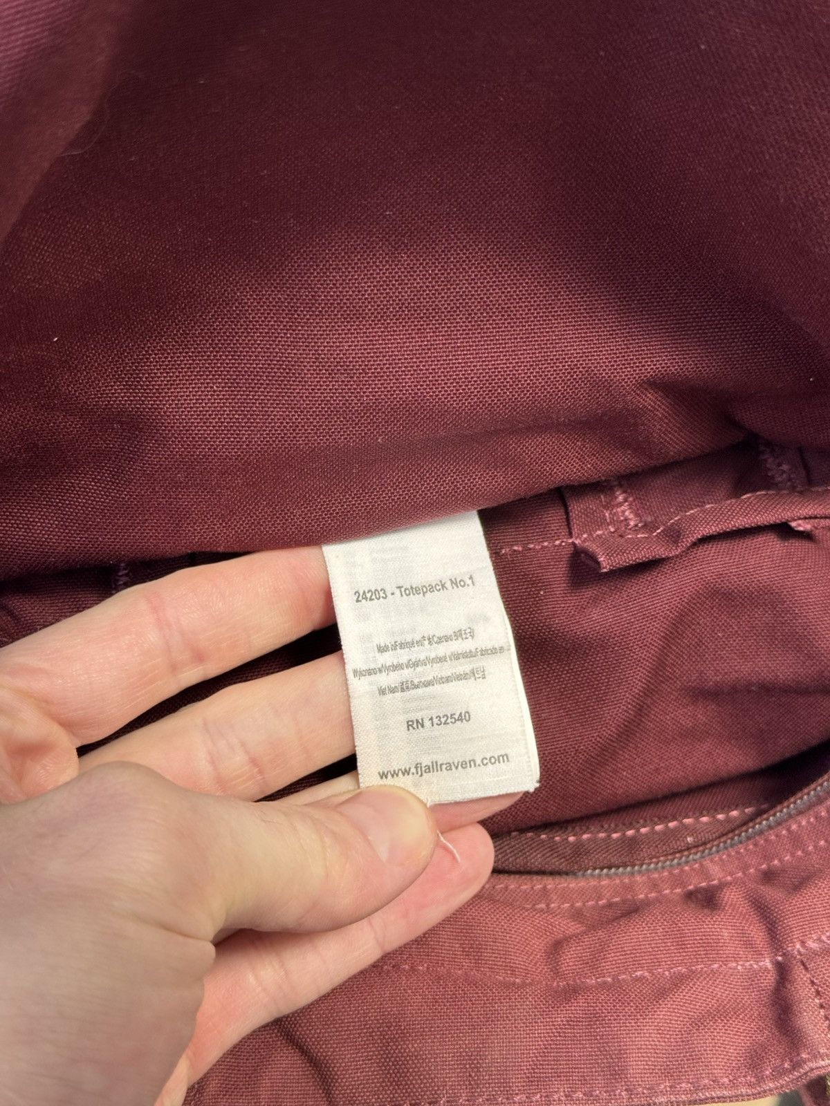 Fjallraven Fjallraven G-1000 Maroon Red Bag Totepack Shoulder Backpack Size ONE SIZE - 21 Thumbnail