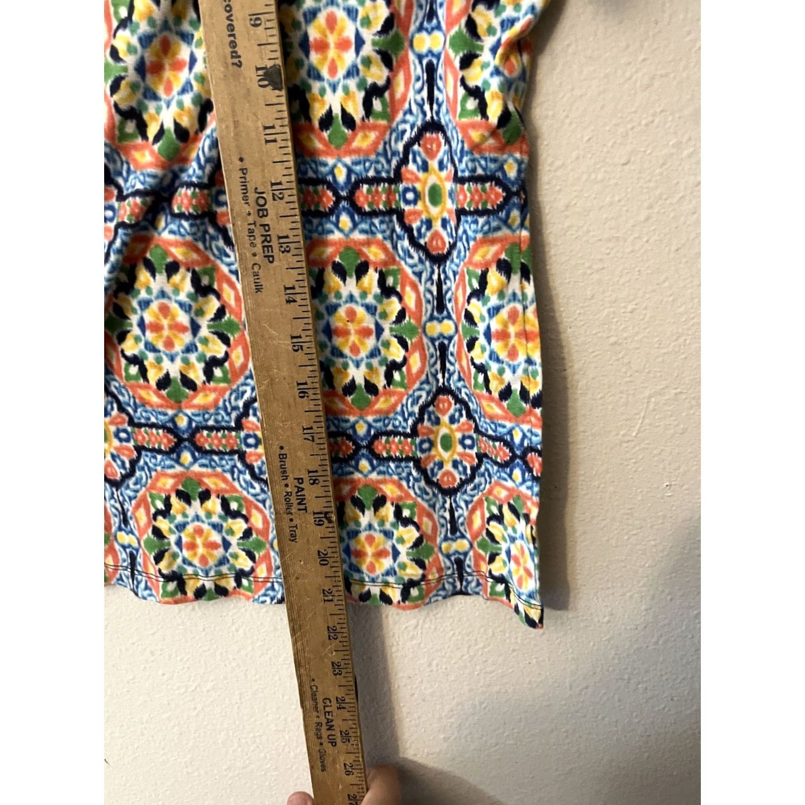 Jones New York Jones New York top Medium geometric print short sleeve womens size Size M / US 6-8 / IT 42-44 - 4 Thumbnail