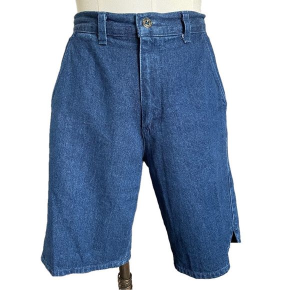Northern Reflections × Vintage Vintage High-rise Denim Walking Shorts - S/M, ~28" Waist Size 28" / US 6 / IT 42 - 2 Thumbnail