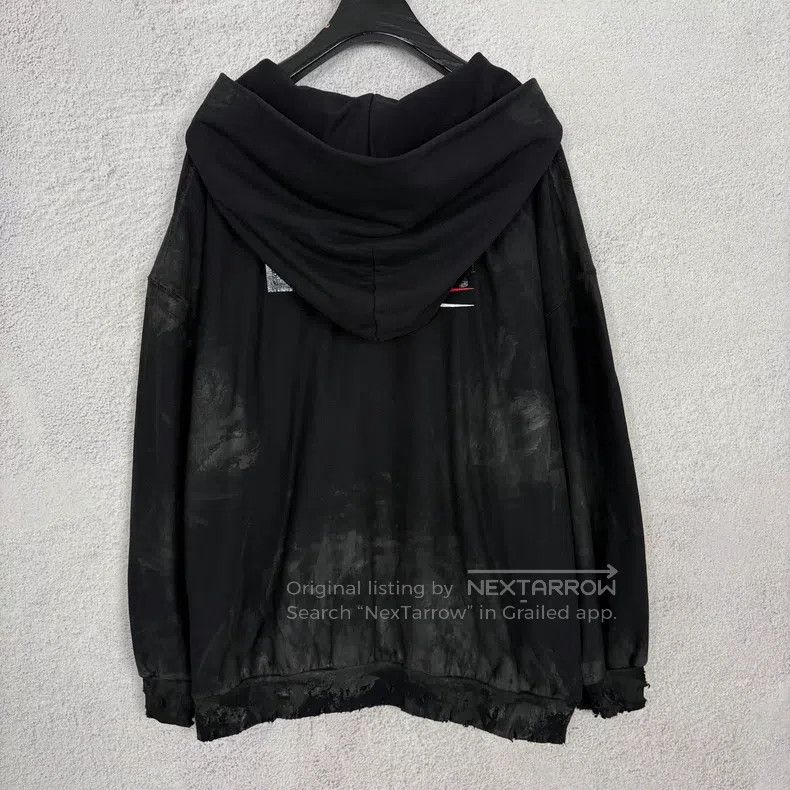 Balenciaga Balenciaga Tie-dyed Logo logo zipper hooded jacket Size US XXL / EU 58 / 5 - 2 Thumbnail