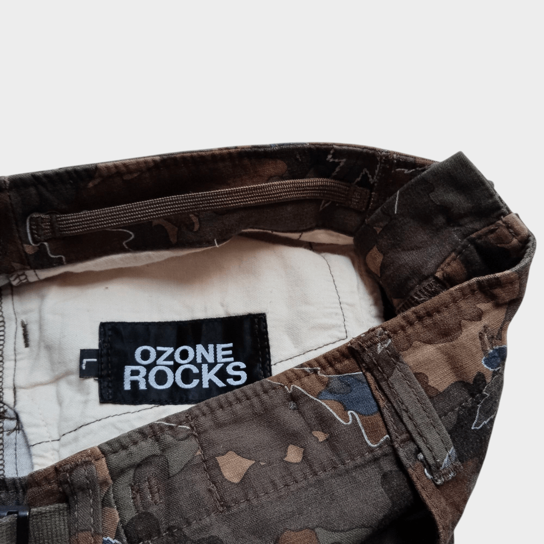 Hysteric Glamour × Japanese Brand Ozone Rocks leaf camo hybrid cargo skirt Size 31" - 5 Thumbnail