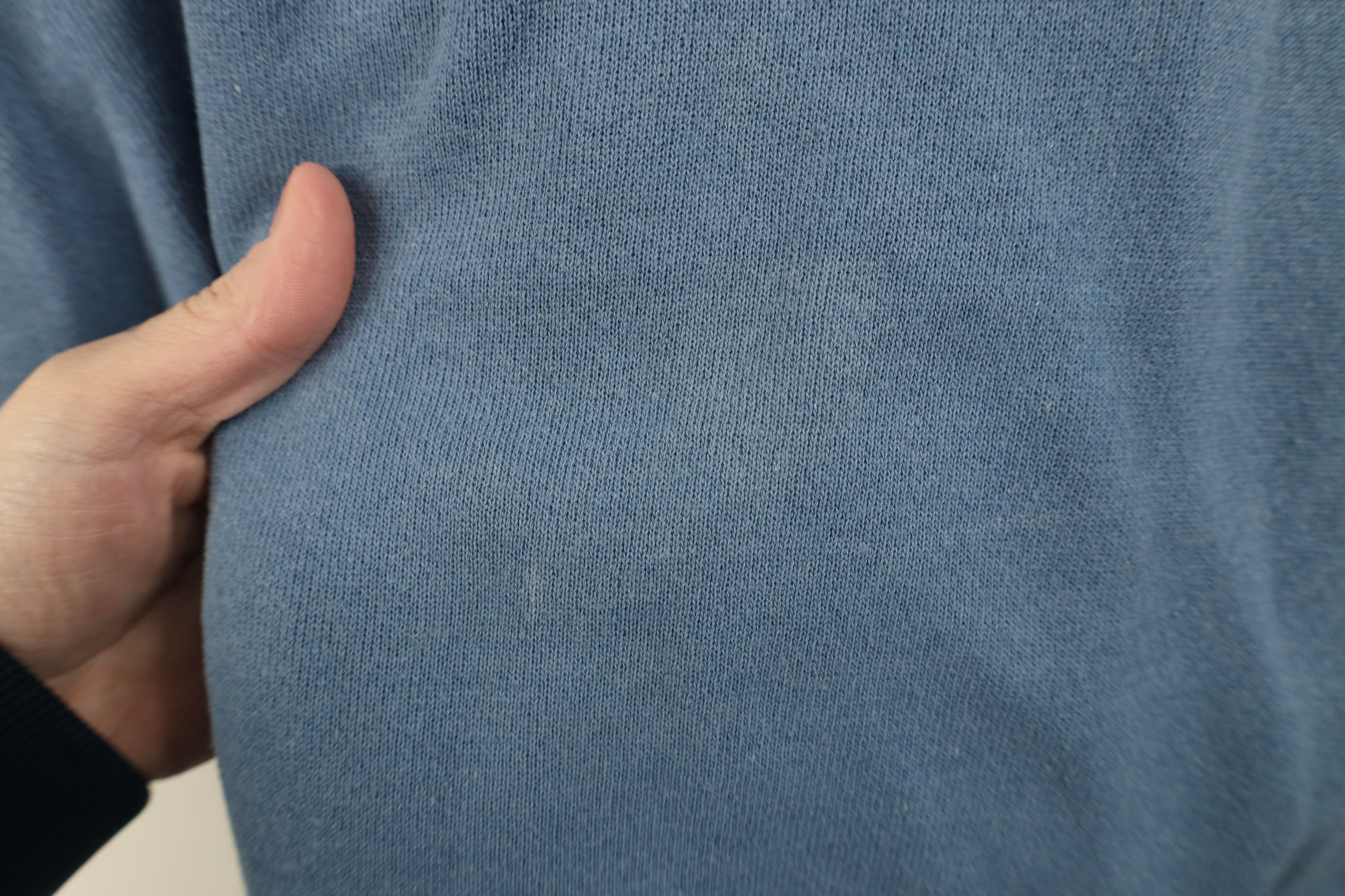 Vintage Vintage 90s Streetwear Blank Crewneck Sweatshirt Blue USA Size XL / US 12-14 / IT 48-50 - 4 Thumbnail