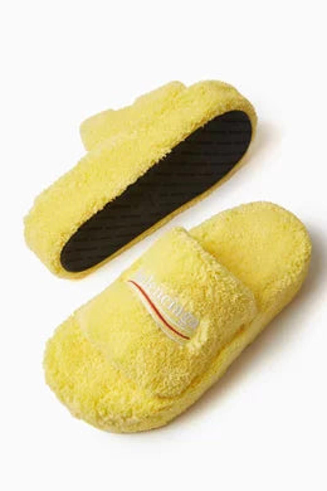Balenciaga Balenciaga Furry Logo Platform Sandals Size US 7.5 / IT 37.5 - 3 Thumbnail