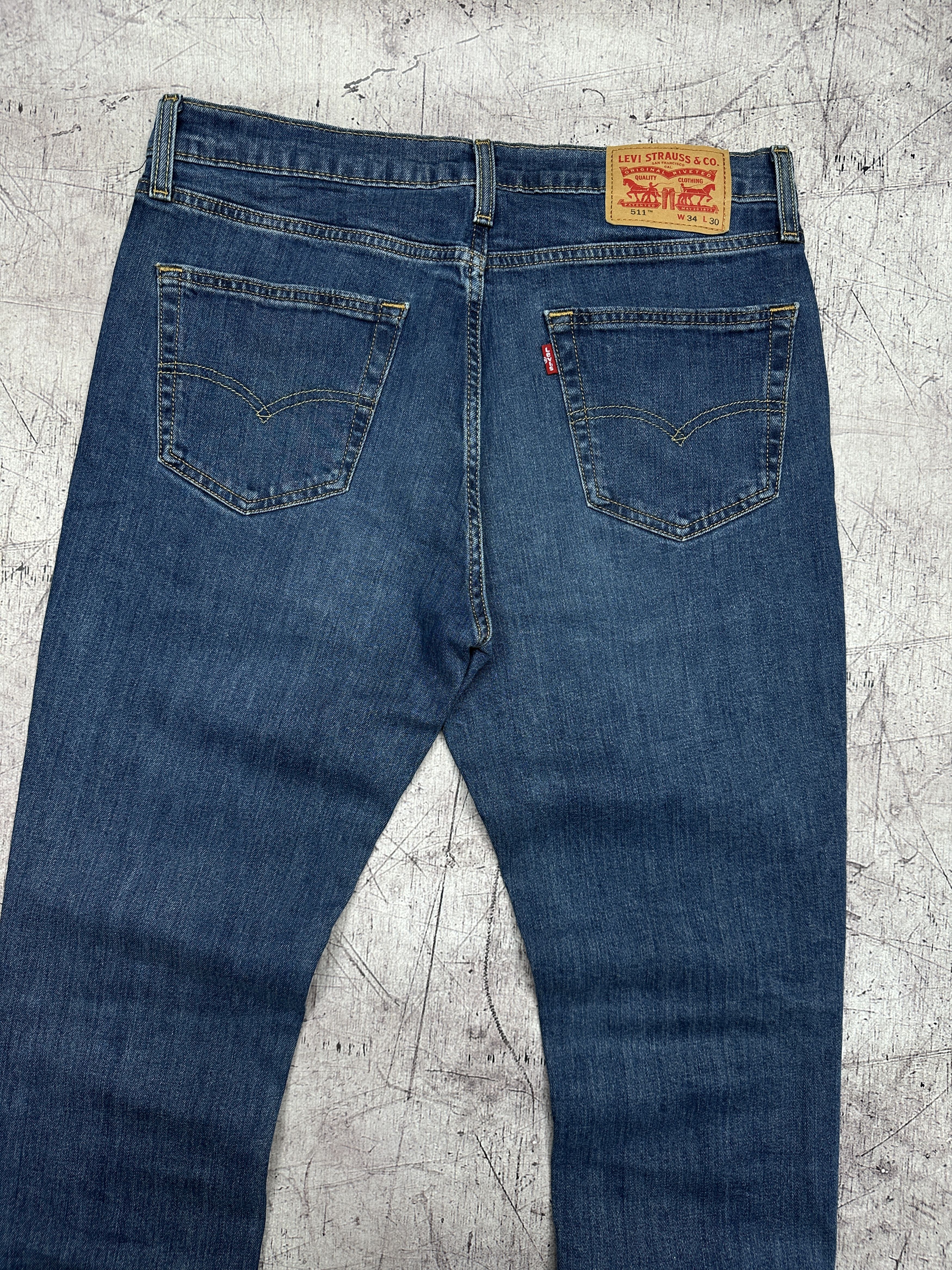 Levi's Levi's 511 Mens Denim Pants Jeans Size 34 x 30 Size US 34 / EU 50 - 2 Thumbnail