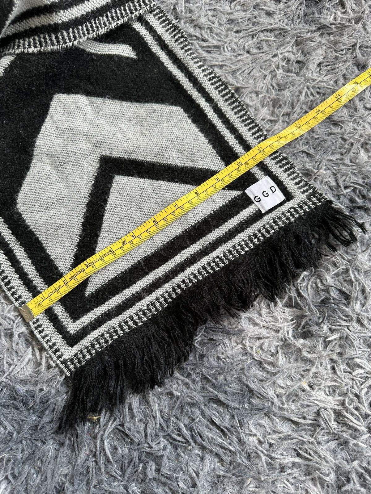 Le Grande Bleu (L.G.B.) 2000's GGD Japan wool scarf muffler Size ONE SIZE - 8 Thumbnail