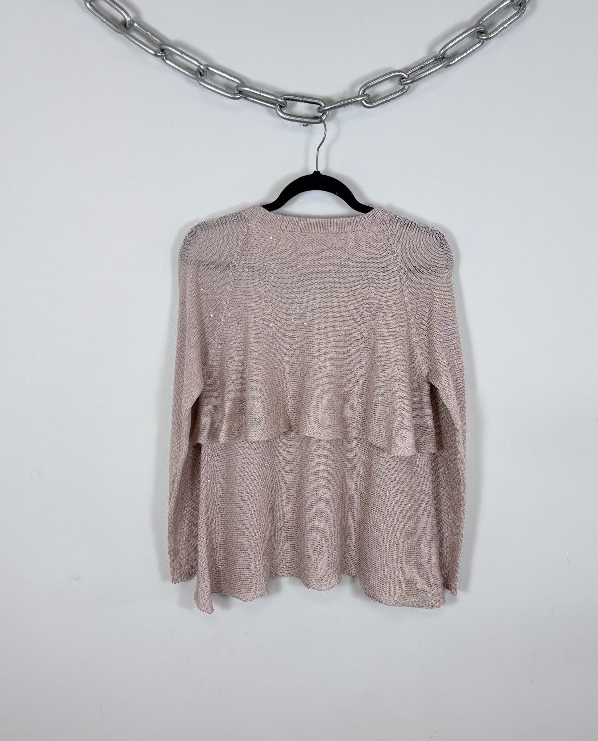 Brunello Cucinelli Brunello Cucinelli Women’s Sequin Knit Linen Silk Sweater Size S / US 4 / IT 40 - 17 Thumbnail