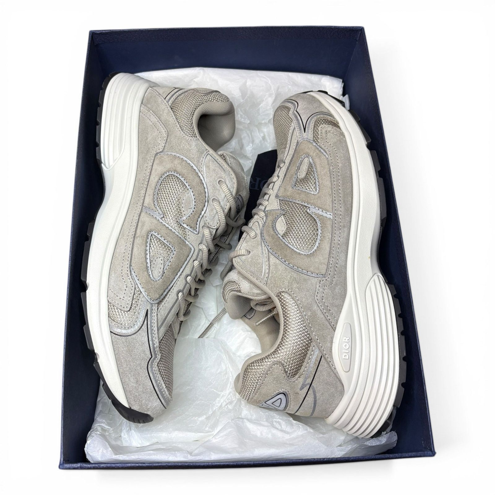 Dior Dior B30 Grey Suede Sneakers | Size 46 (13US) Size US 13 / EU 46 - 2 Thumbnail