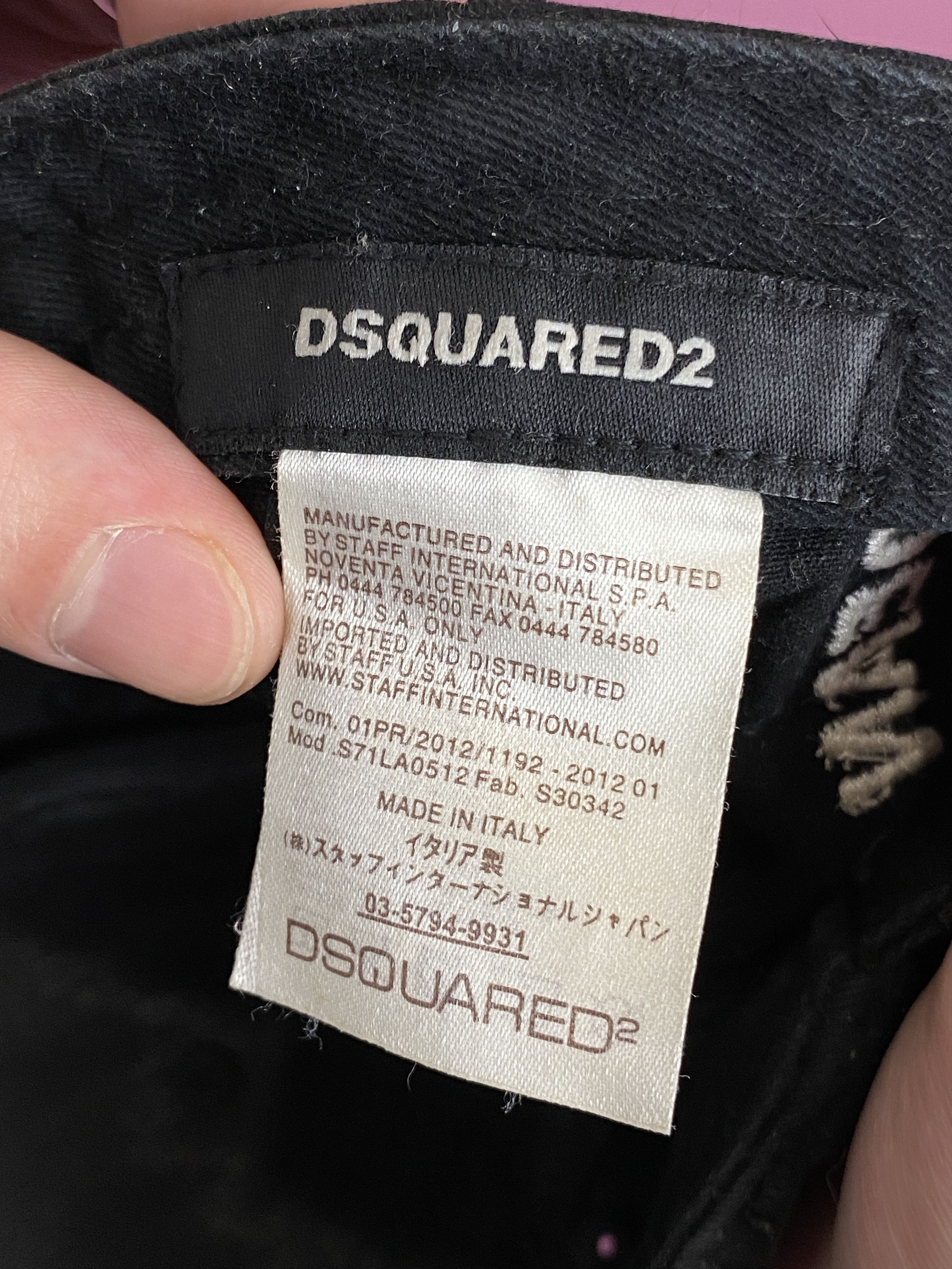 Designer × Dsquared2 Dsquared2 Vintage Distressed Baseball Cap Size ONE SIZE - 6 Thumbnail