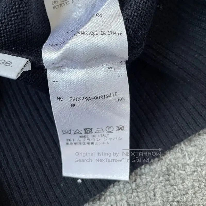 Thom Browne Thom Browne Women's Navy Cotton Cardigan . Size S / US 4 / IT 40 - 5 Thumbnail