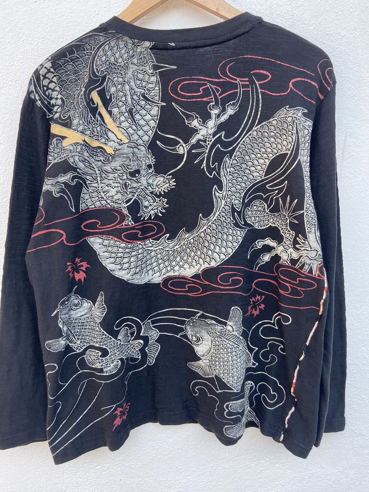 If Six Was Nine Fish koi Sukajan t shirt Dragon tees Size US M / EU 48-50 / 2 - 2 Thumbnail