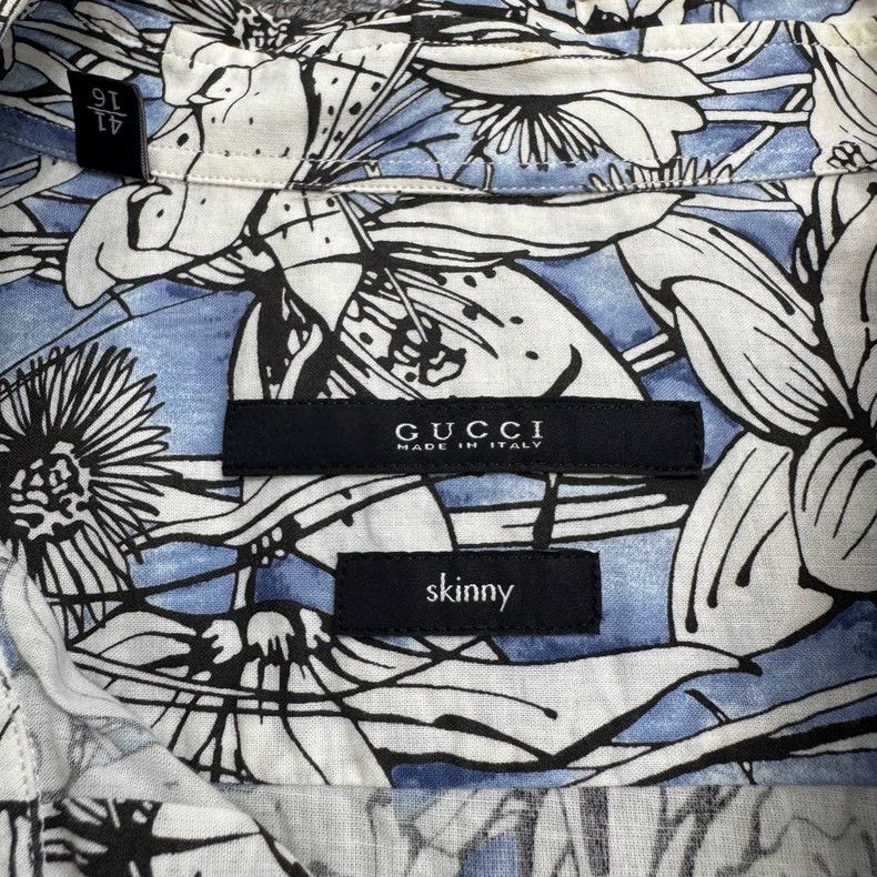 Gucci Gucci Size 41 Floral full-print shirt 2505-Nextarrow Size S / US 4 / IT 40 - 2 Thumbnail