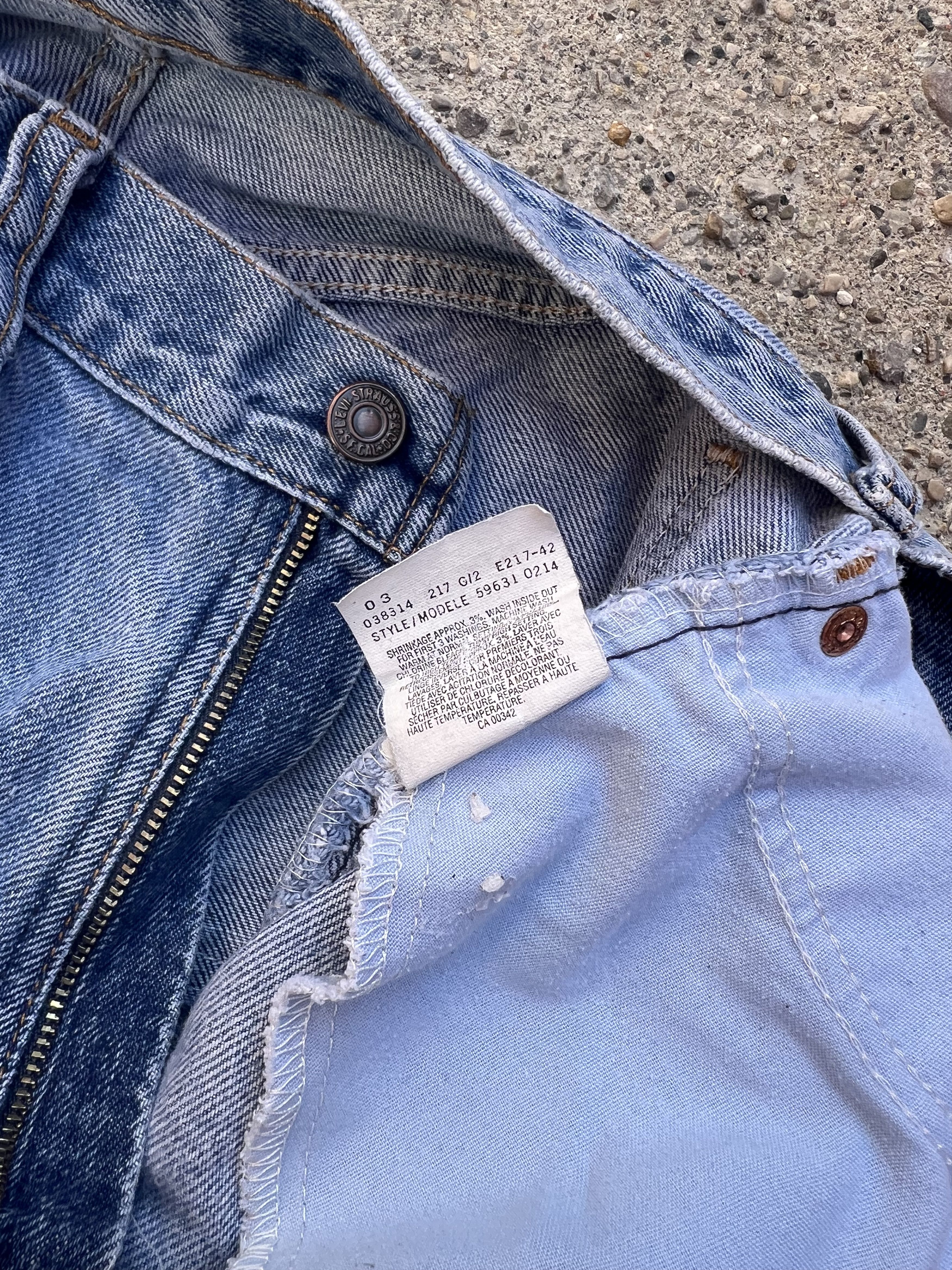Levi's × Vintage VTG 1997 Levi's 631 Orange Tab Light Wash Denim Jeans Size US 28 / EU 44 - 9 Thumbnail