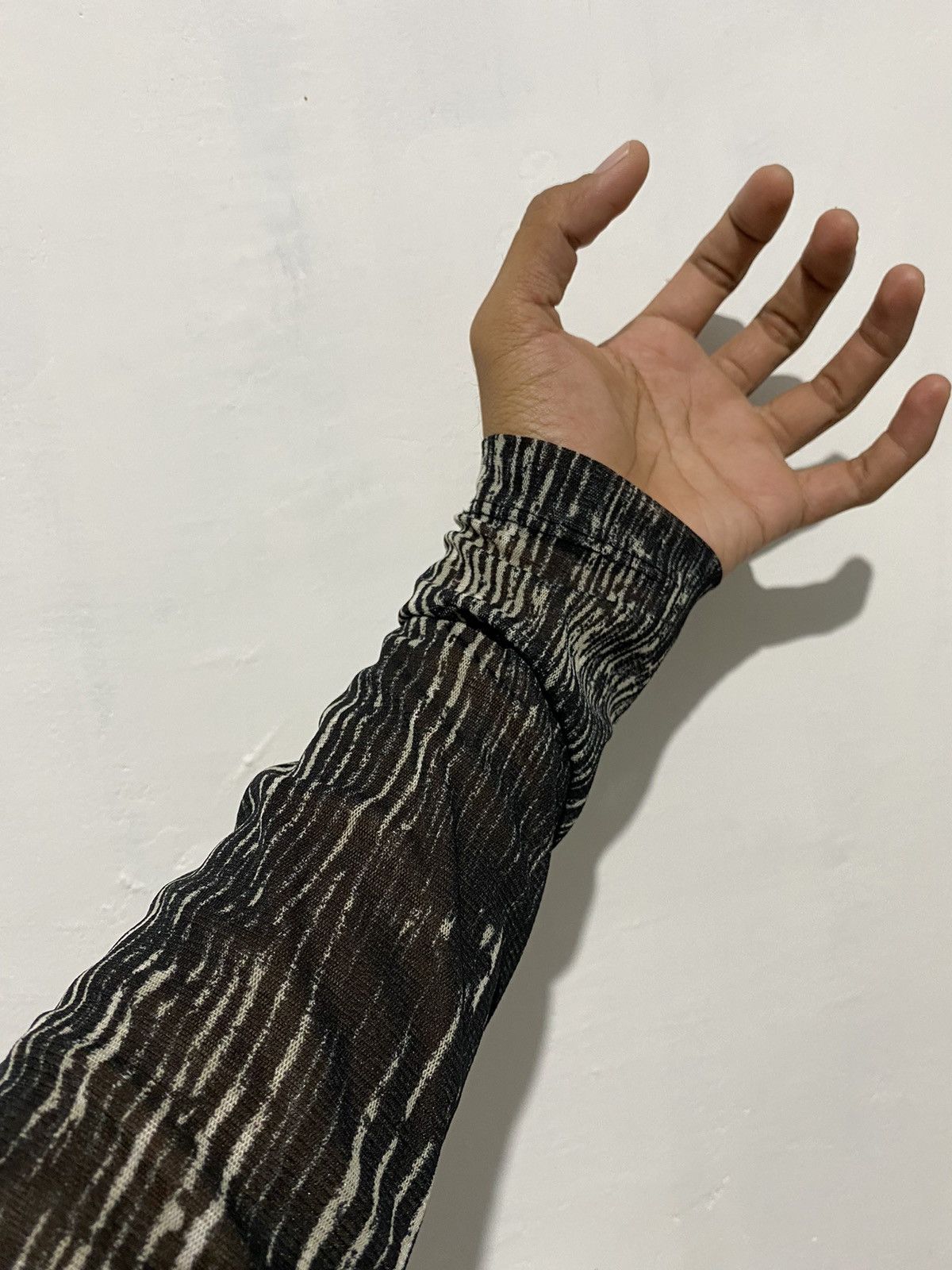 Japanese Brand × Vintage Japanese Jpg style mesh top longsleeve Size US M / EU 48-50 / 2 - 5 Thumbnail