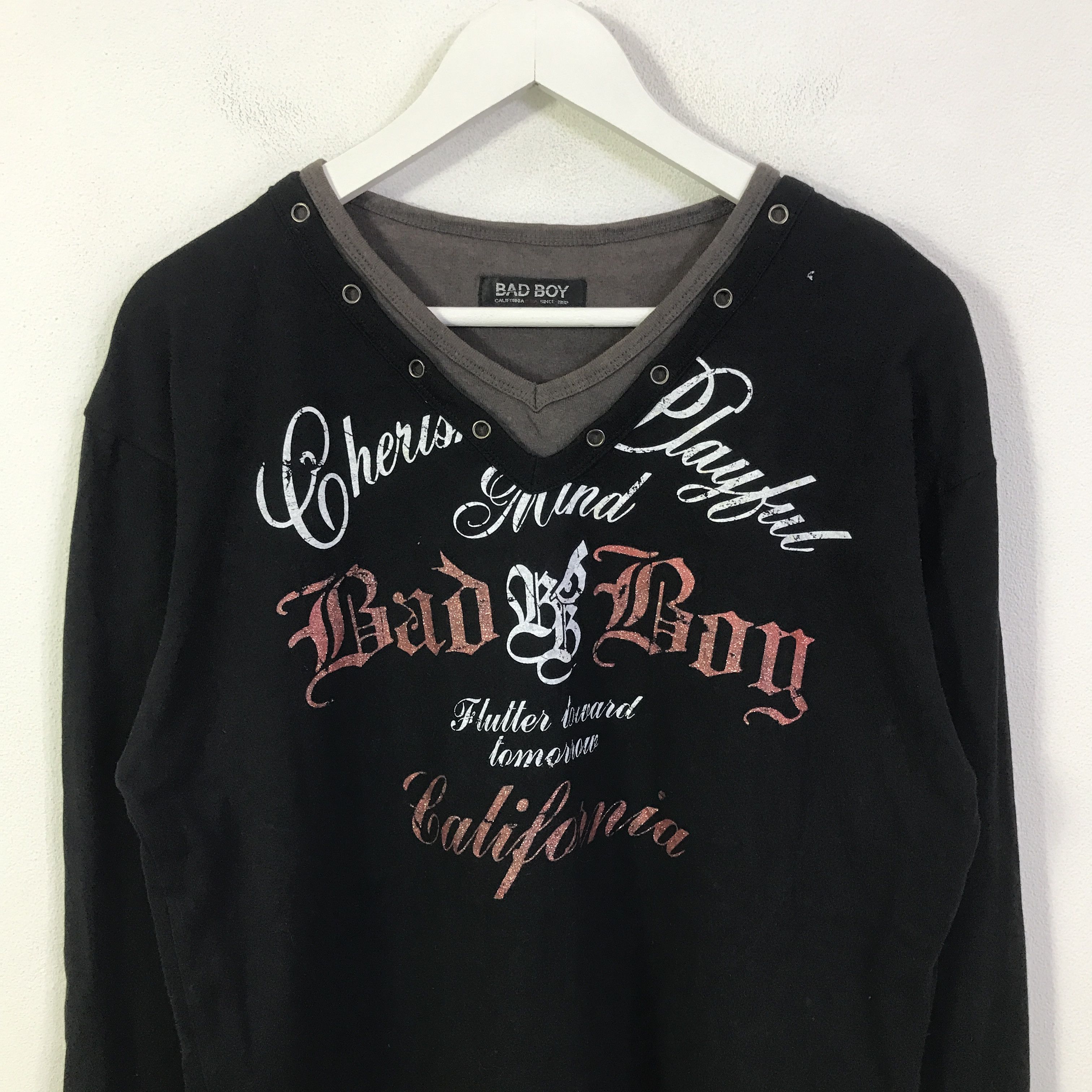 Japanese Brand bad boy california long sleeve t-shirt K93B55 Size US L / EU 52-54 / 3 - 2 Thumbnail