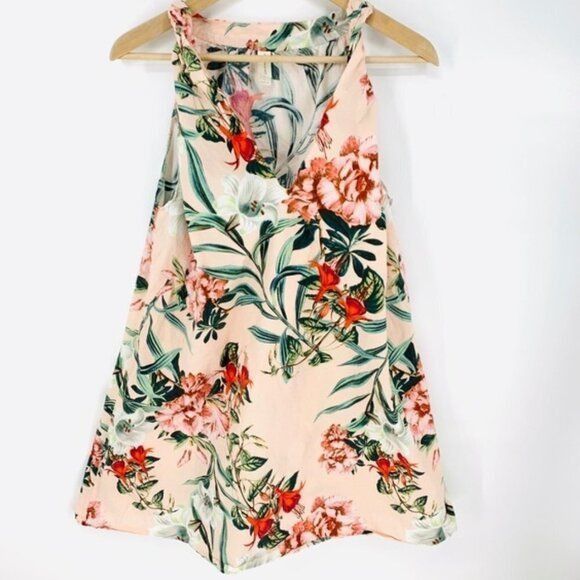 Other Maison Du Soir Night Dress M Emmie Floral Twist Strap Luxury Size ONE SIZE - 2 Thumbnail